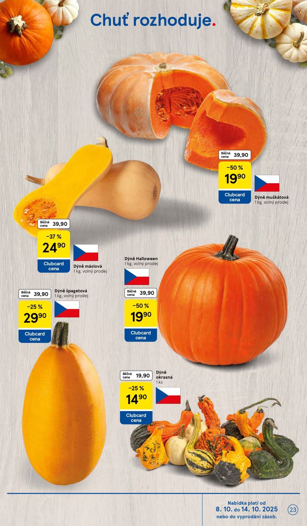 TESCO leták - Clubcard šetří peníze. (2025-10-08 - 2025-10-14)