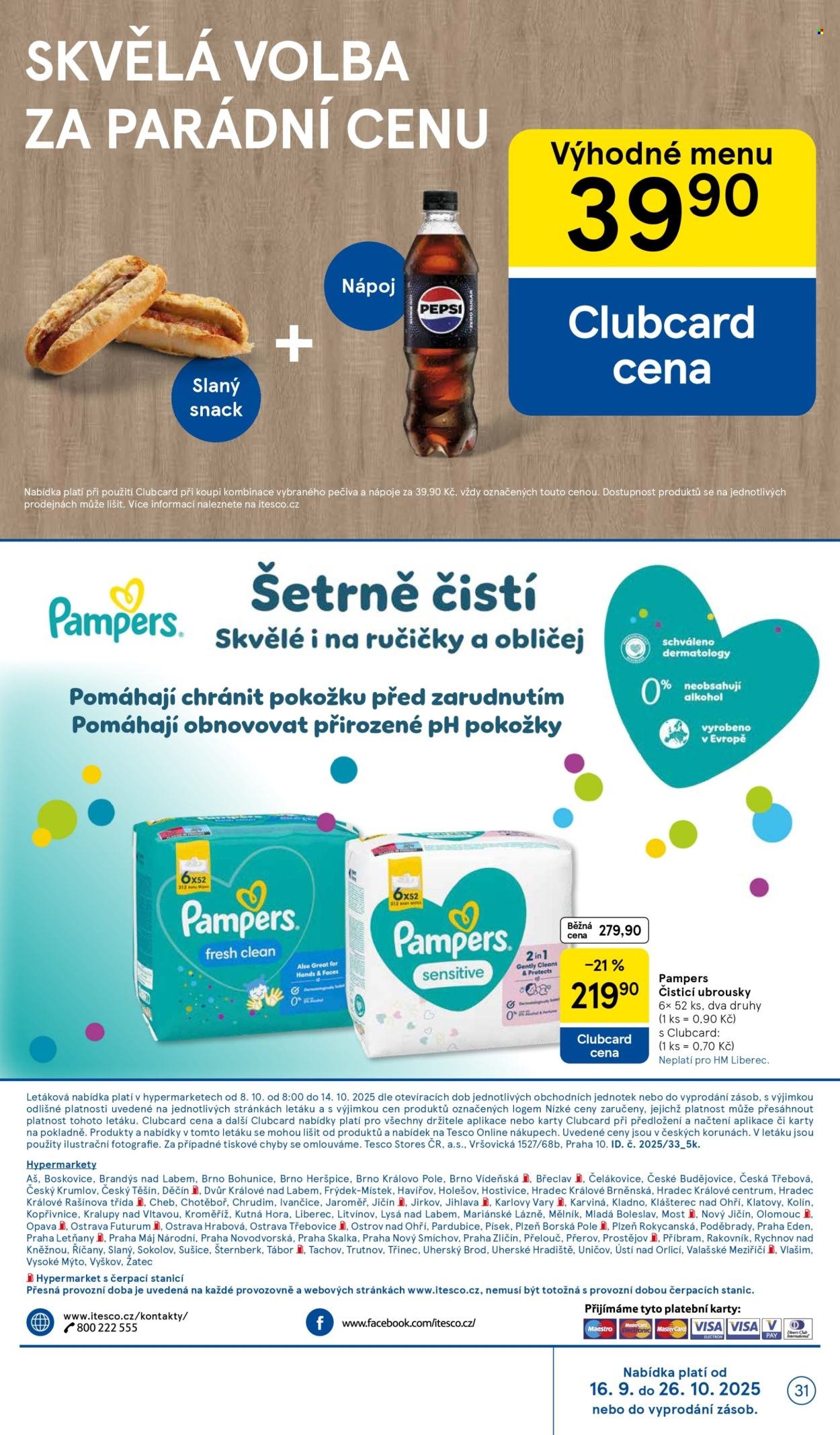 TESCO leták - Clubcard šetří peníze. (2025-10-08 - 2025-10-14)