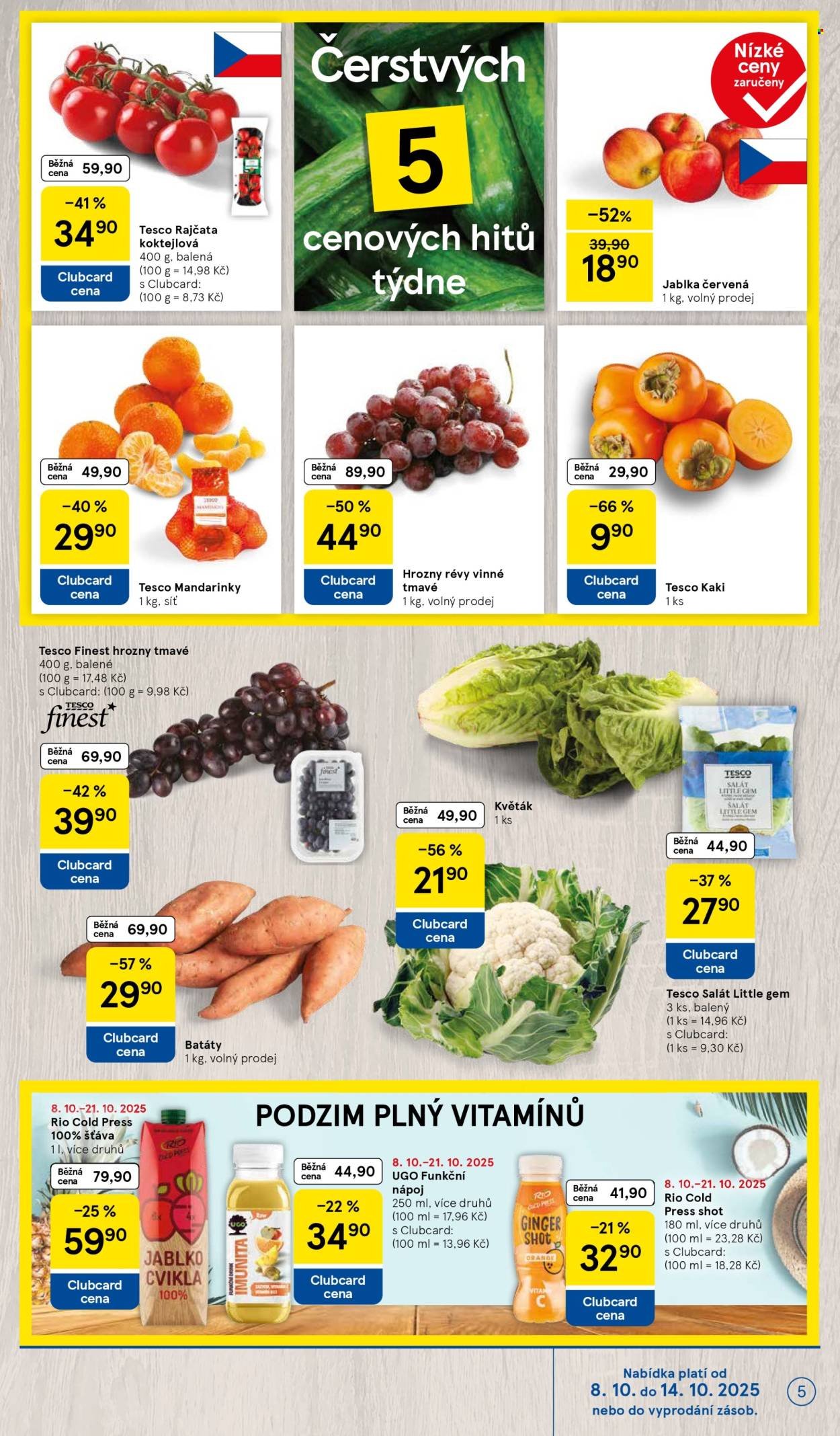 TESCO leták - Clubcard šetří peníze. (2025-10-08 - 2025-10-14)