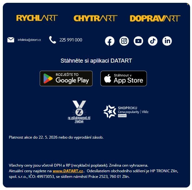 DATART leták - Opravdový elektrospecialista na nářadí (2026-05-20 - 2026-05-22)