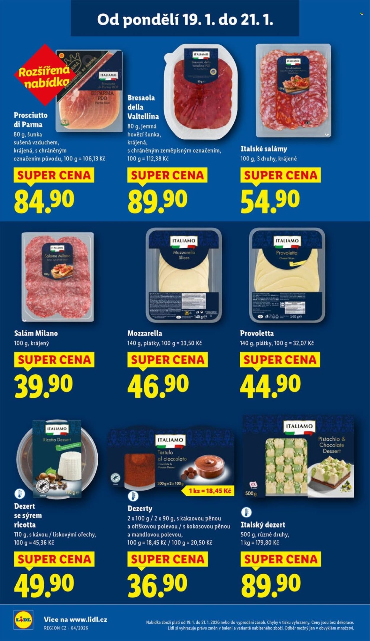 LIDL leták - Od pondělí 19.1.2026 (2026-01-19 - 2026-01-21)