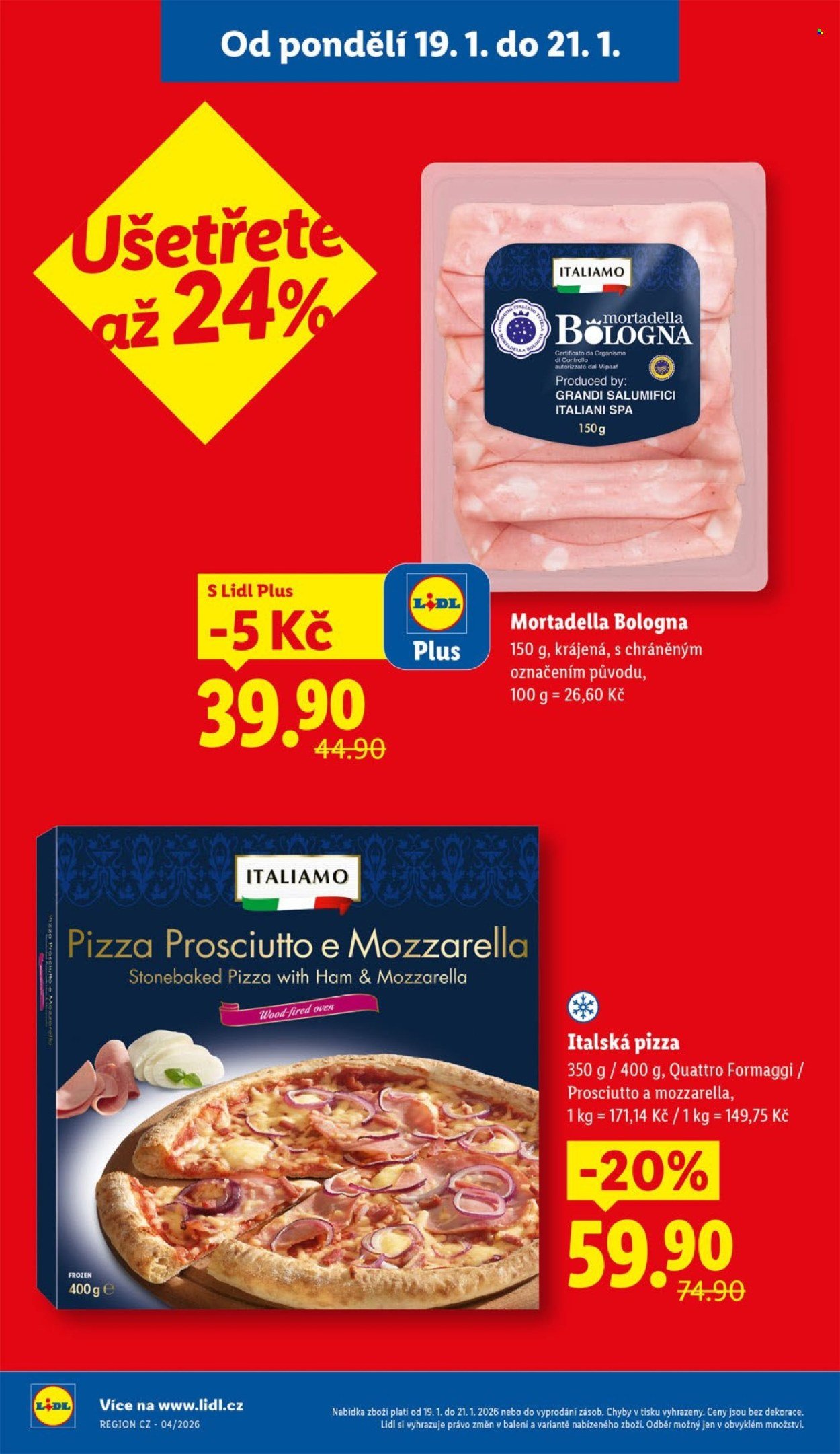 LIDL leták - Od pondělí 19.1.2026 (2026-01-19 - 2026-01-21)