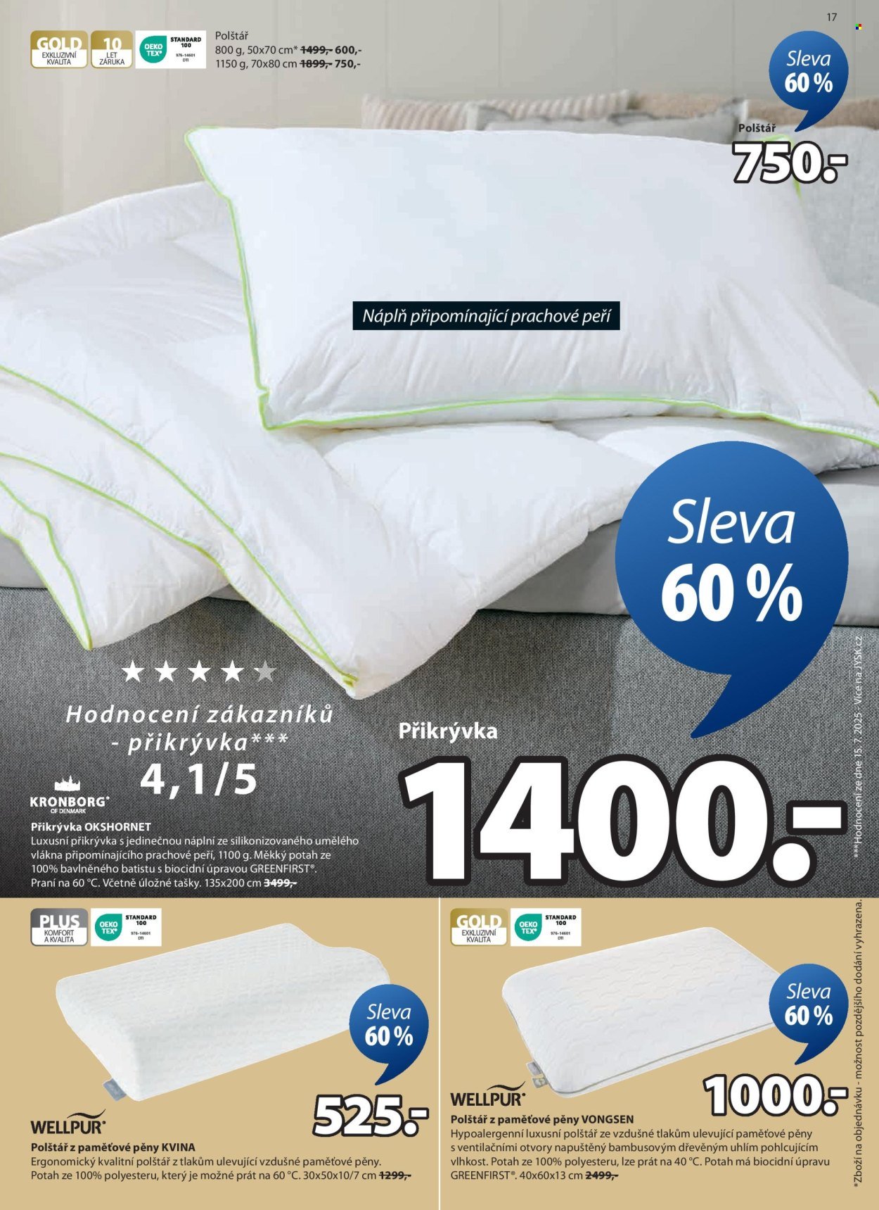 JYSK leták - Skvělá nabídka pro vaši domácnost sleva až 60% (2025-09-17 - 2025-10-19)