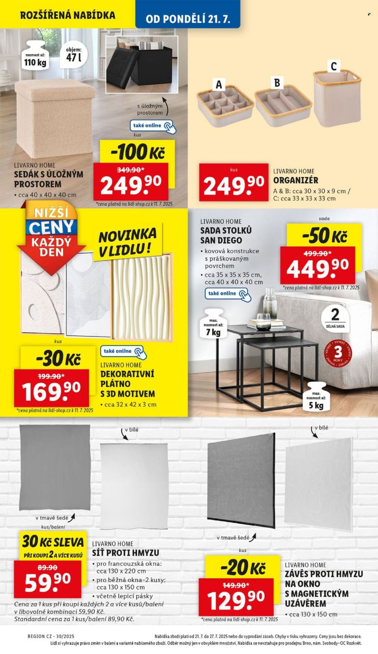 LIDL leták - Spotřební zboží (2025-07-21 - 2025-07-27)