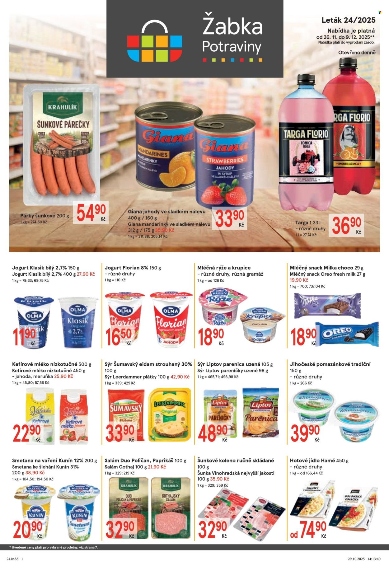 ŽABKA leták - Od středy 26.11.2025 (2025-11-26 - 2025-12-09)