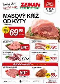 ZEMAN MASO-UZENINY leták - Od pondělí 8.6.2026