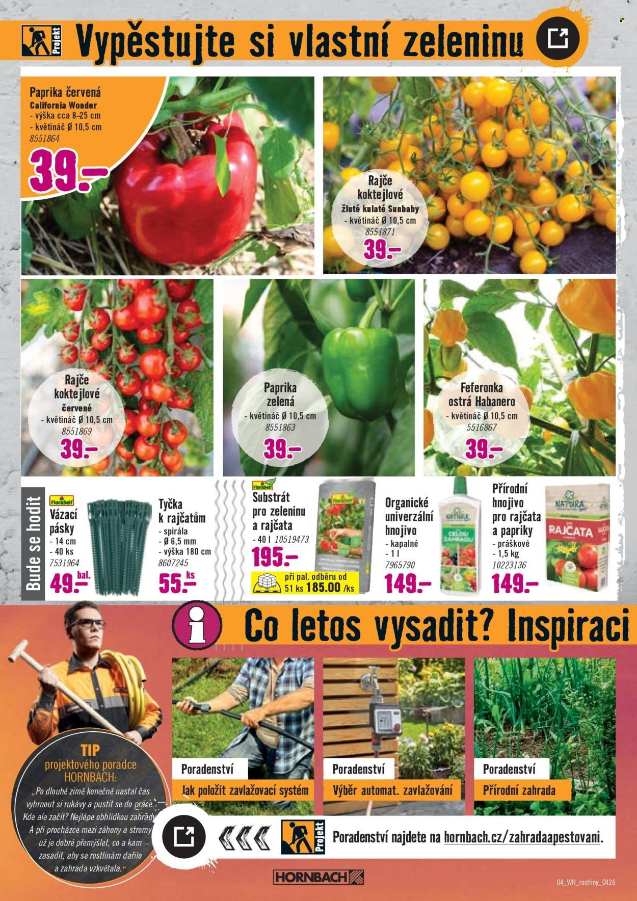 HORNBACH leták - Váš další projekt - Sezónní rostliny (2026-04-01 - 2026-04-14)