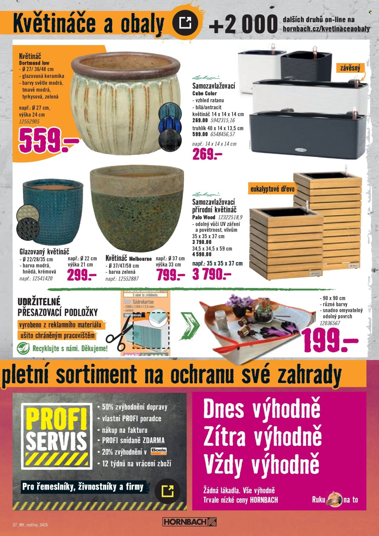 HORNBACH leták - Váš další projekt - Sezónní rostliny (2026-04-01 - 2026-04-14)