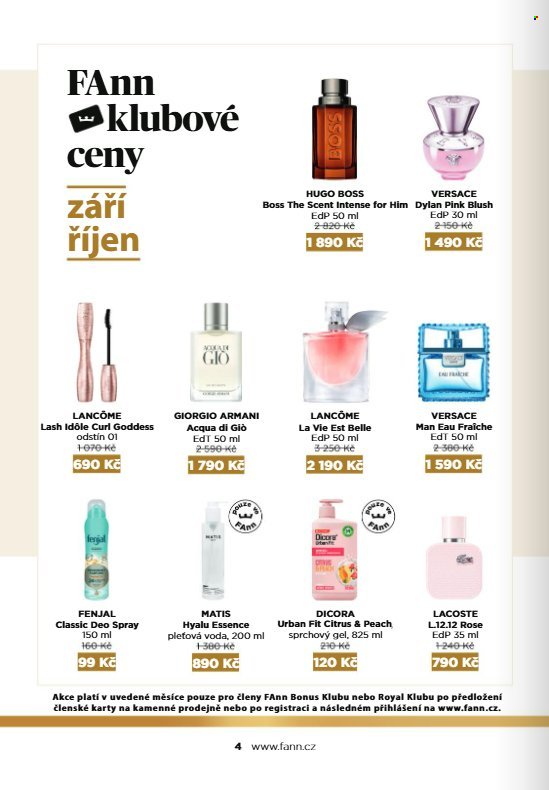 FANN PARFUMERIE leták - Od úterý 1.9.2026
