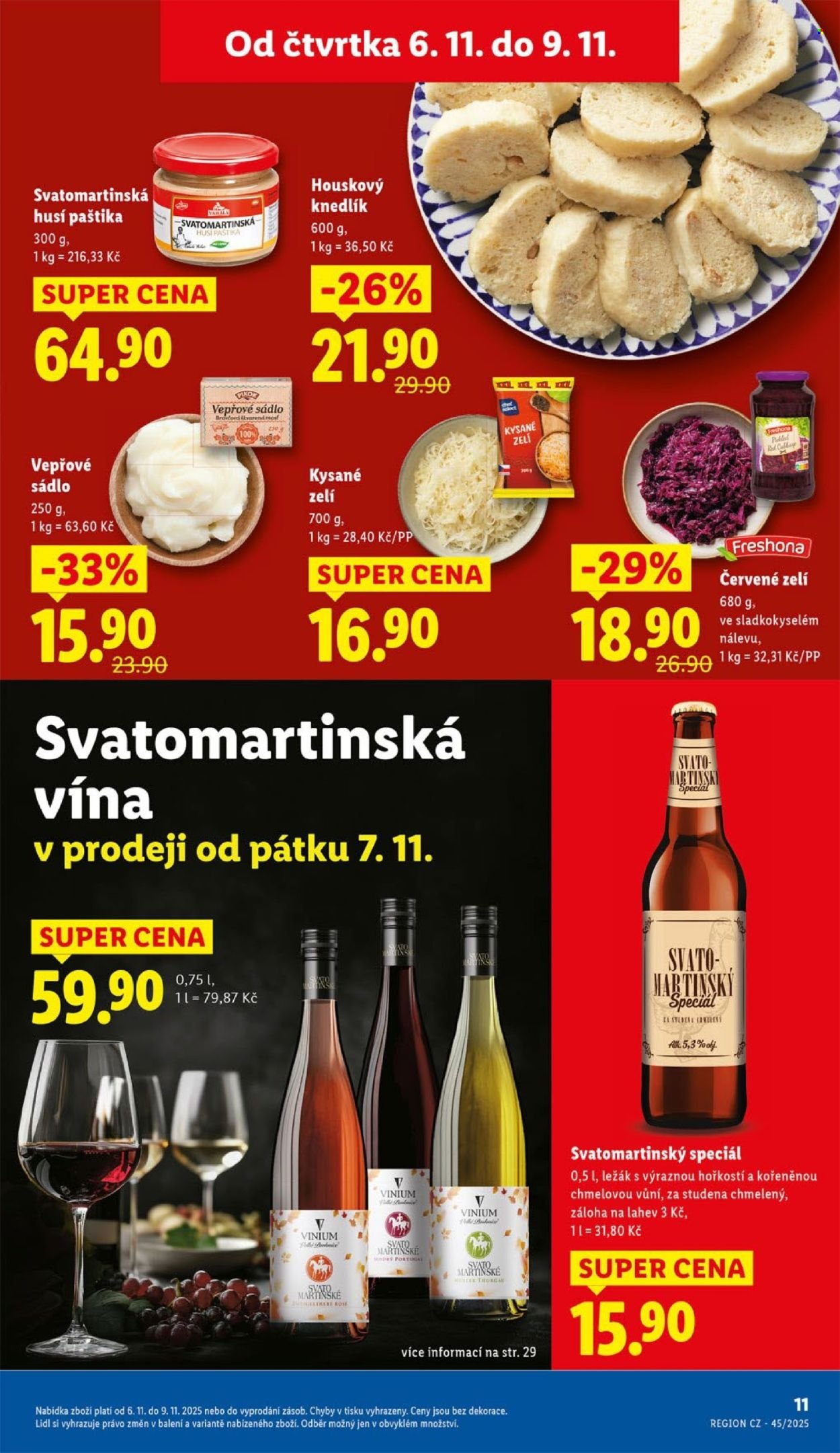 LIDL leták - Od čtvrtka 6.11.2025 (2025-11-06 - 2025-11-09)