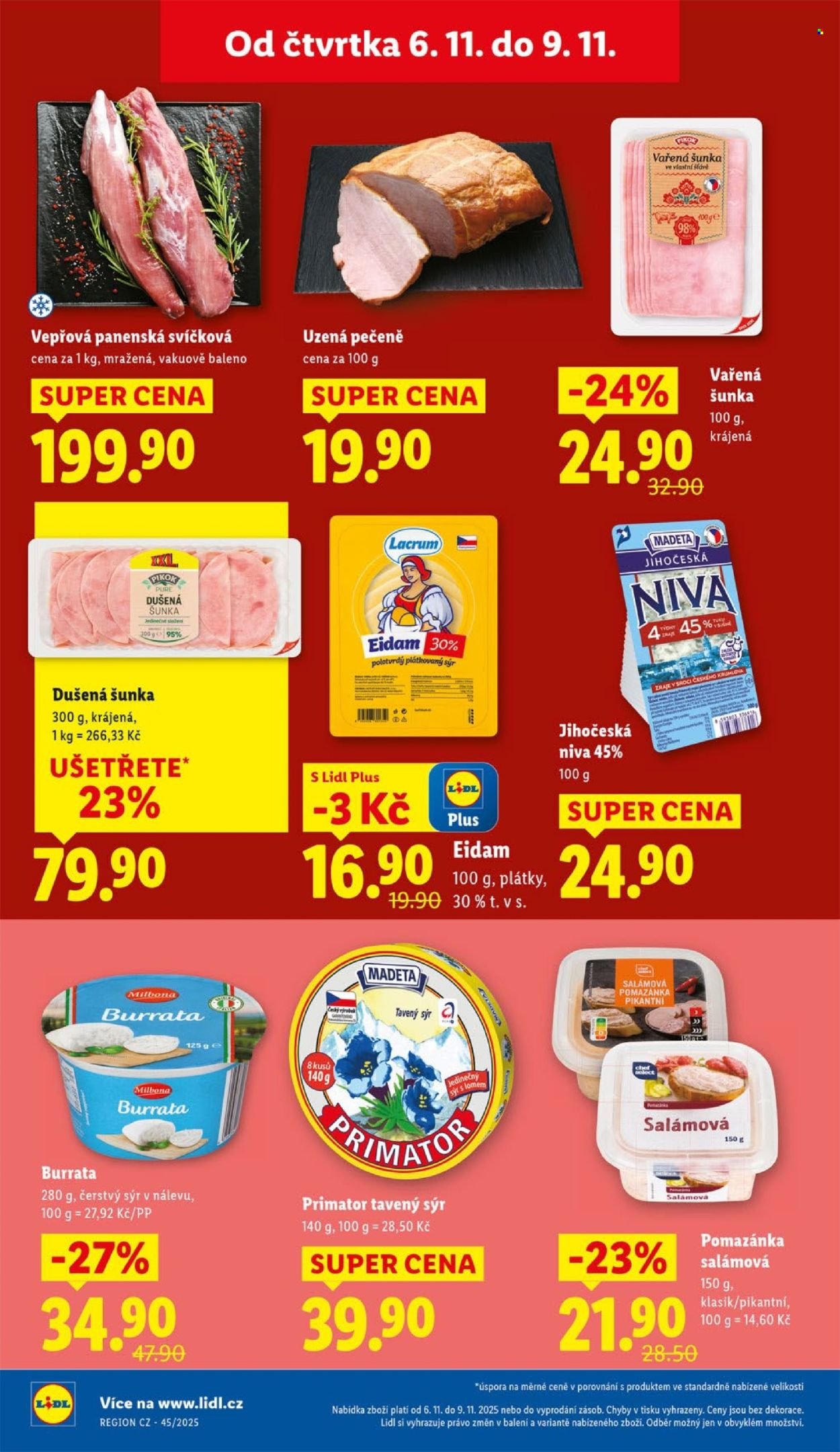 LIDL leták - Od čtvrtka 6.11.2025 (2025-11-06 - 2025-11-09)
