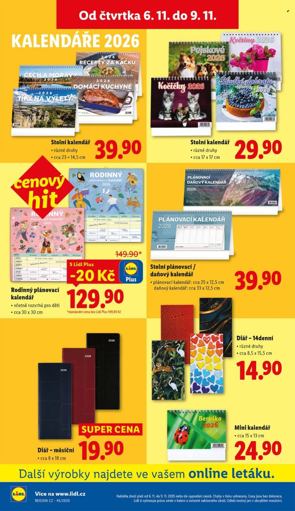 LIDL leták - Od čtvrtka 6.11.2025 (2025-11-06 - 2025-11-09)