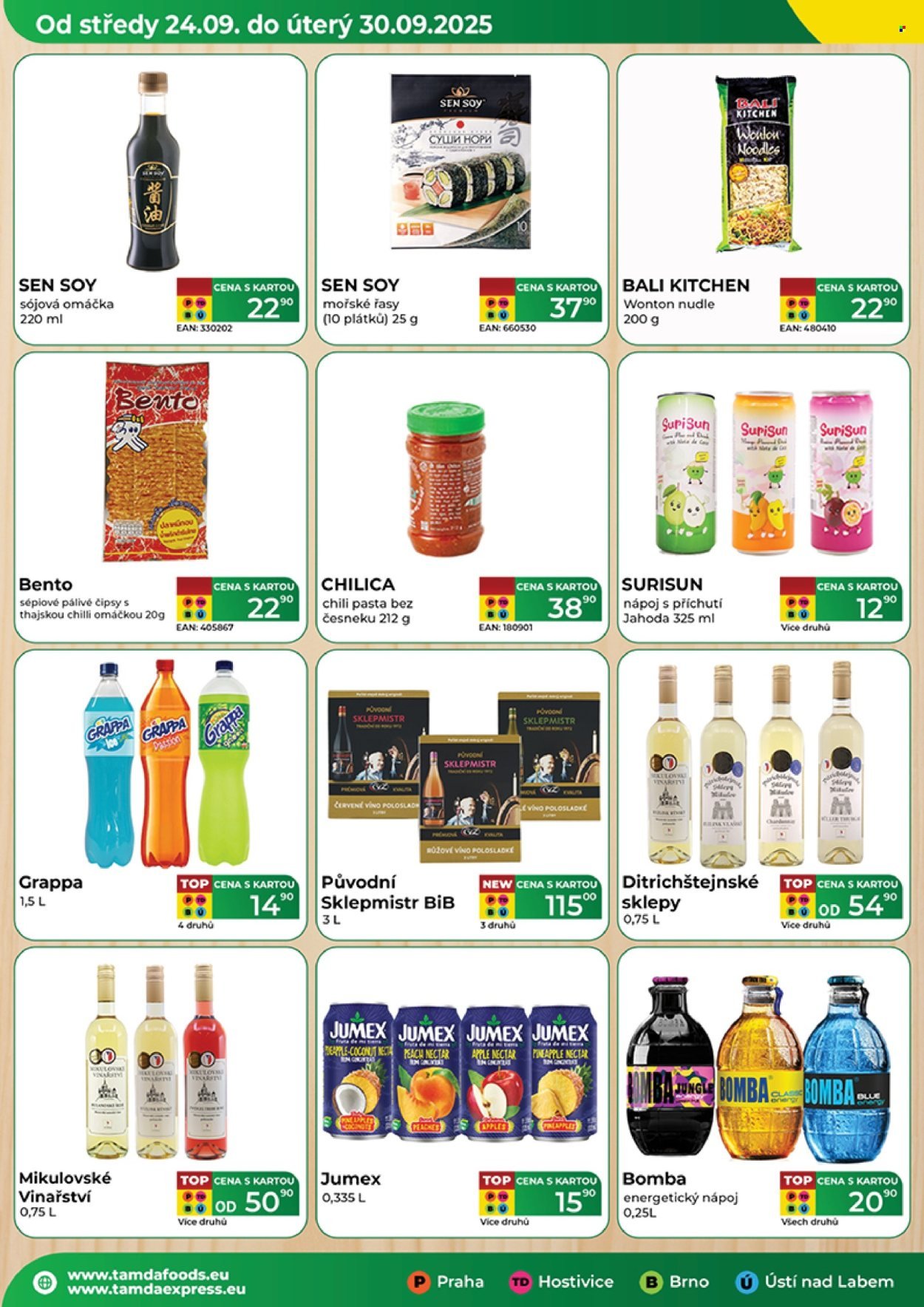 TAMDA FOODS leták - Od středy 24.9.2025 (2025-09-24 - 2025-09-30)