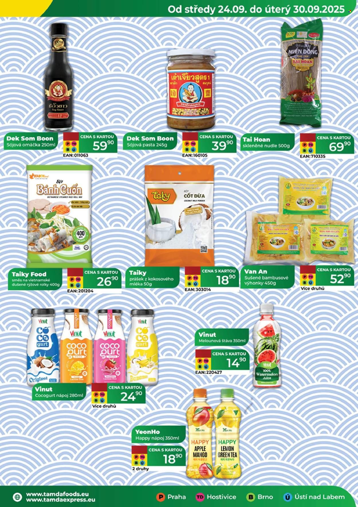 TAMDA FOODS leták - Od středy 24.9.2025 (2025-09-24 - 2025-09-30)