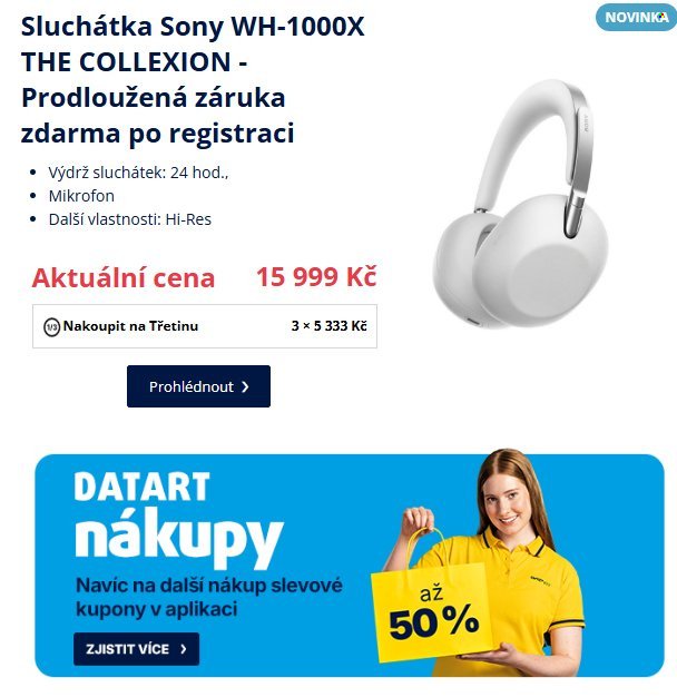 DATART leták - Nakupte na třetinu