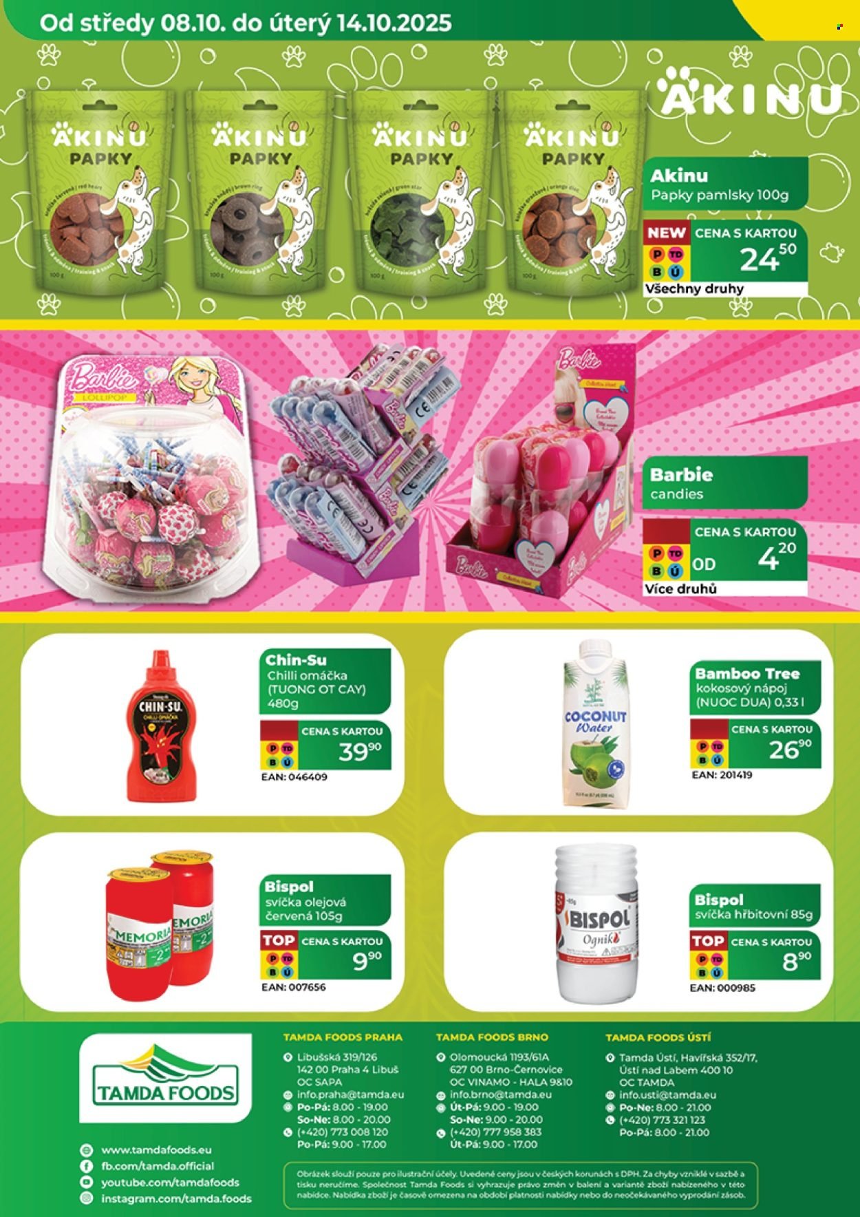 TAMDA FOODS leták - Od středy 8.10.2025 (2025-10-08 - 2025-10-14)