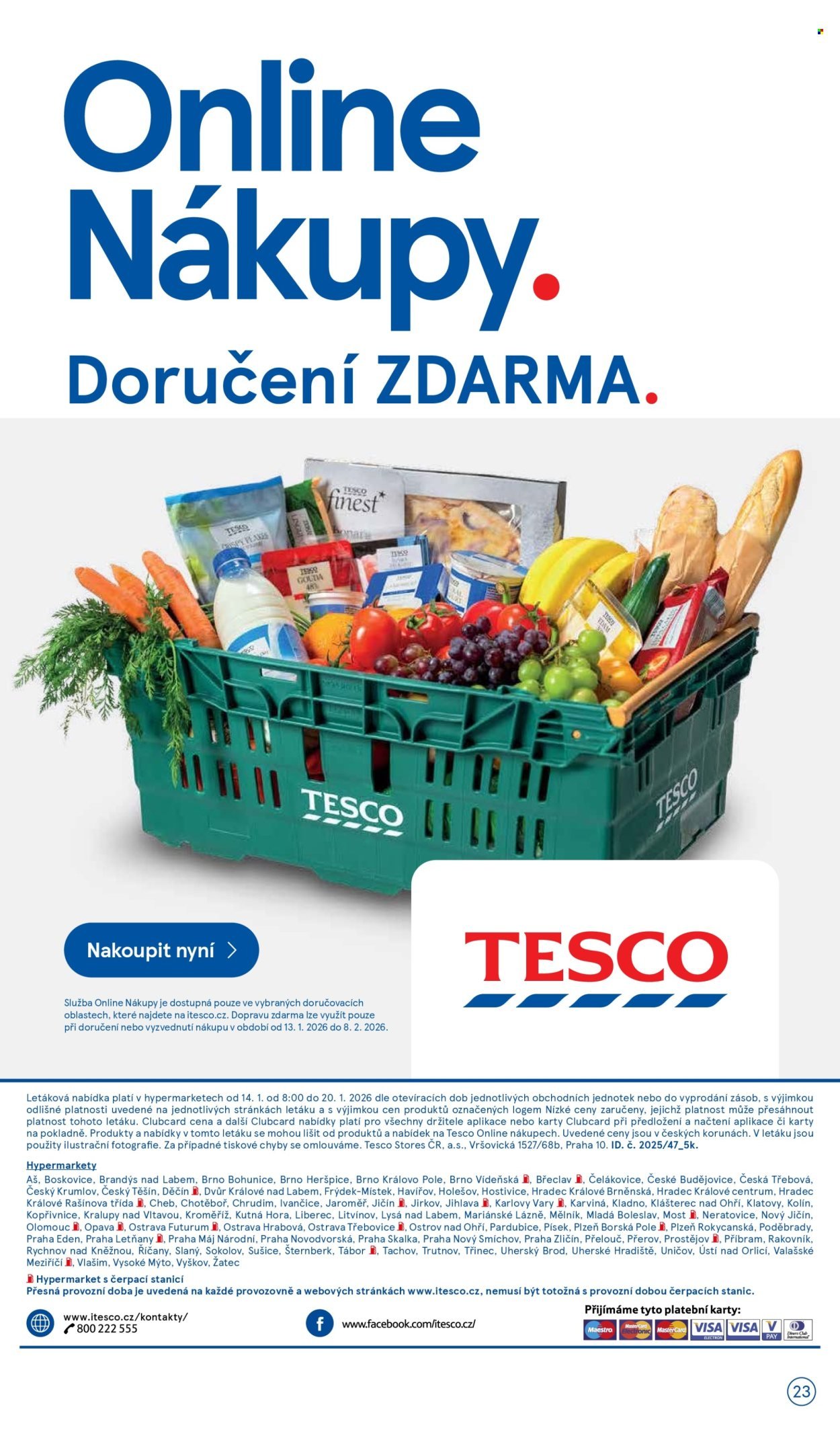 TESCO leták - Od středy 14.1.2026 (2026-01-14 - 2026-01-20)