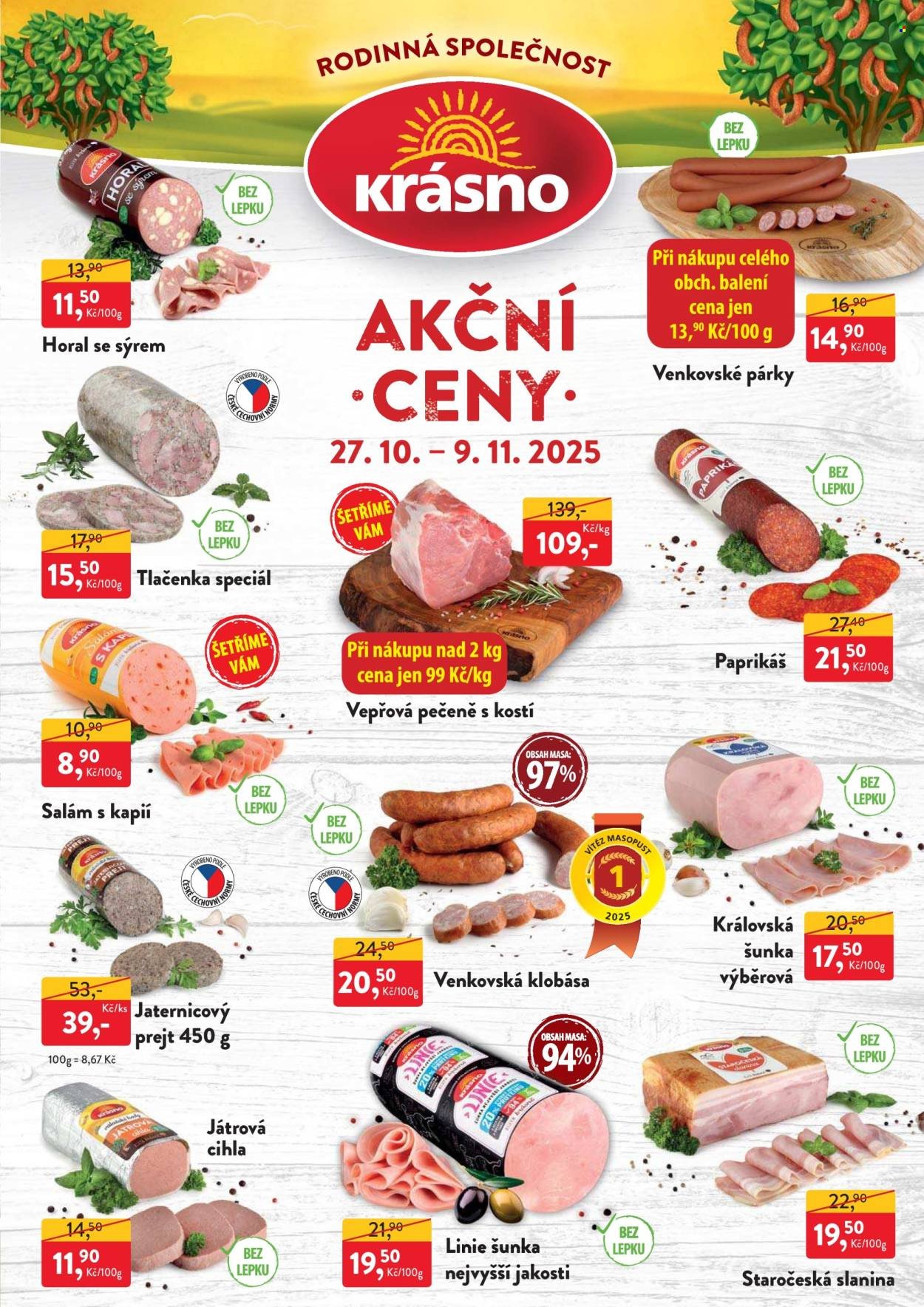 MP KRÁSNO leták - Od pondělí 27.10.2025 (2025-10-27 - 2025-11-09)