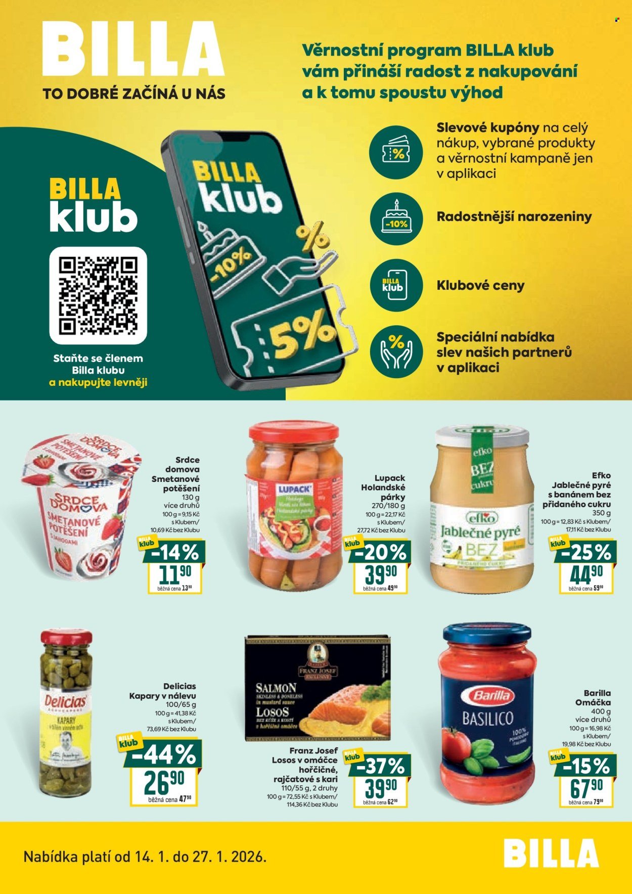 BILLA leták - Klub (2026-01-14 - 2026-01-27)