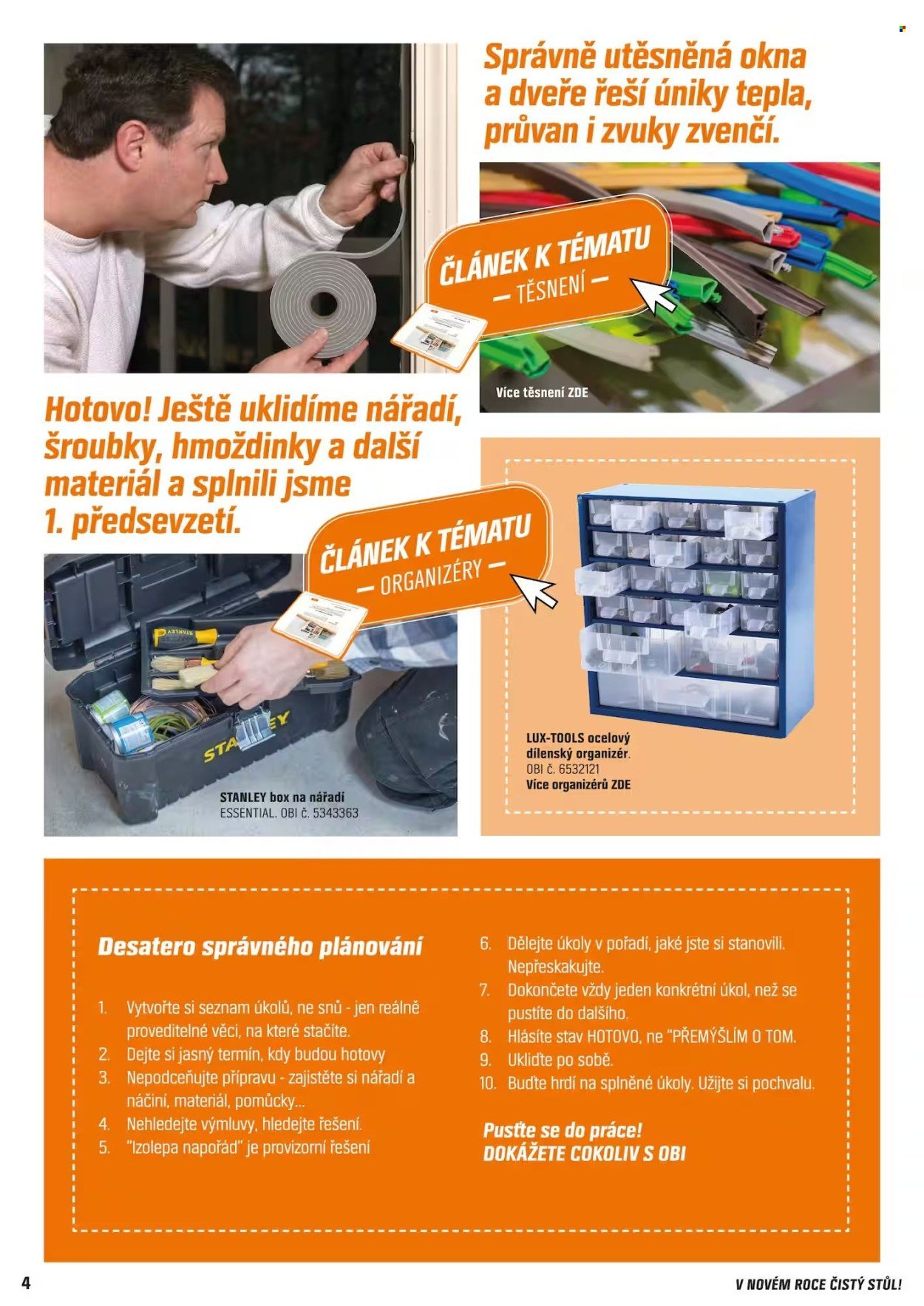 OBI leták - V novém roce čistý stůl! (2026-01-15 - 2026-02-14)