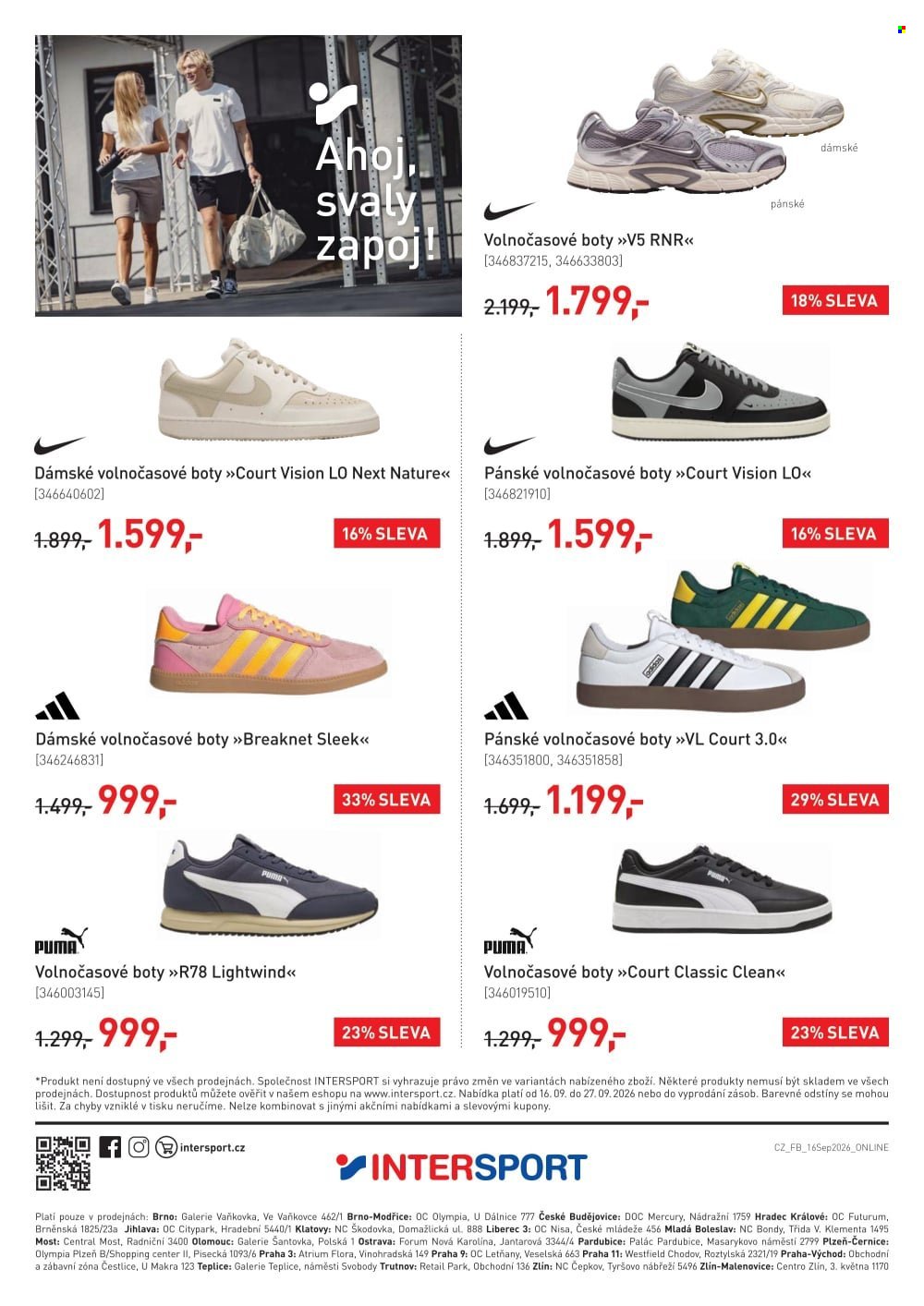INTERSPORT leták - Od středy 16.9.2026
