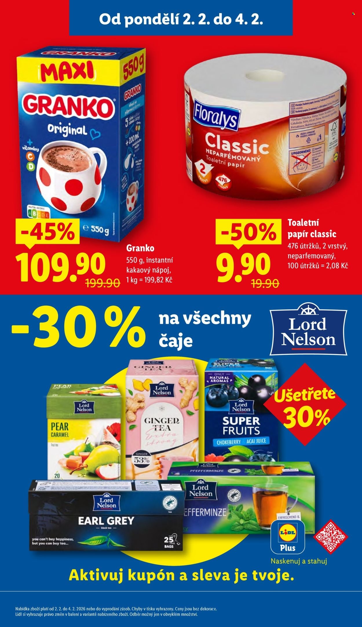 LIDL leták - Od pondělí 2.2.2026 (2026-02-02 - 2026-02-04)