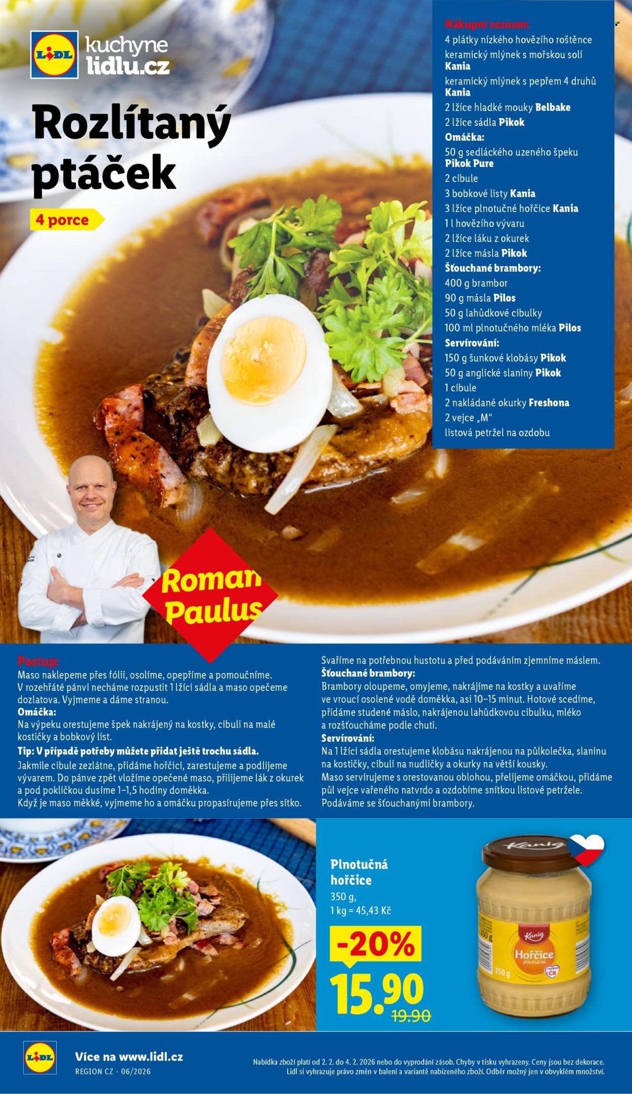 LIDL leták - Od pondělí 2.2.2026 (2026-02-02 - 2026-02-04)