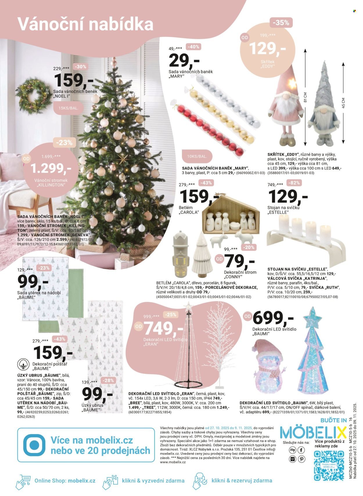 MÖBELIX leták - Okamžitá sleva ve výši DPH -21% (2025-10-27 - 2025-11-09)