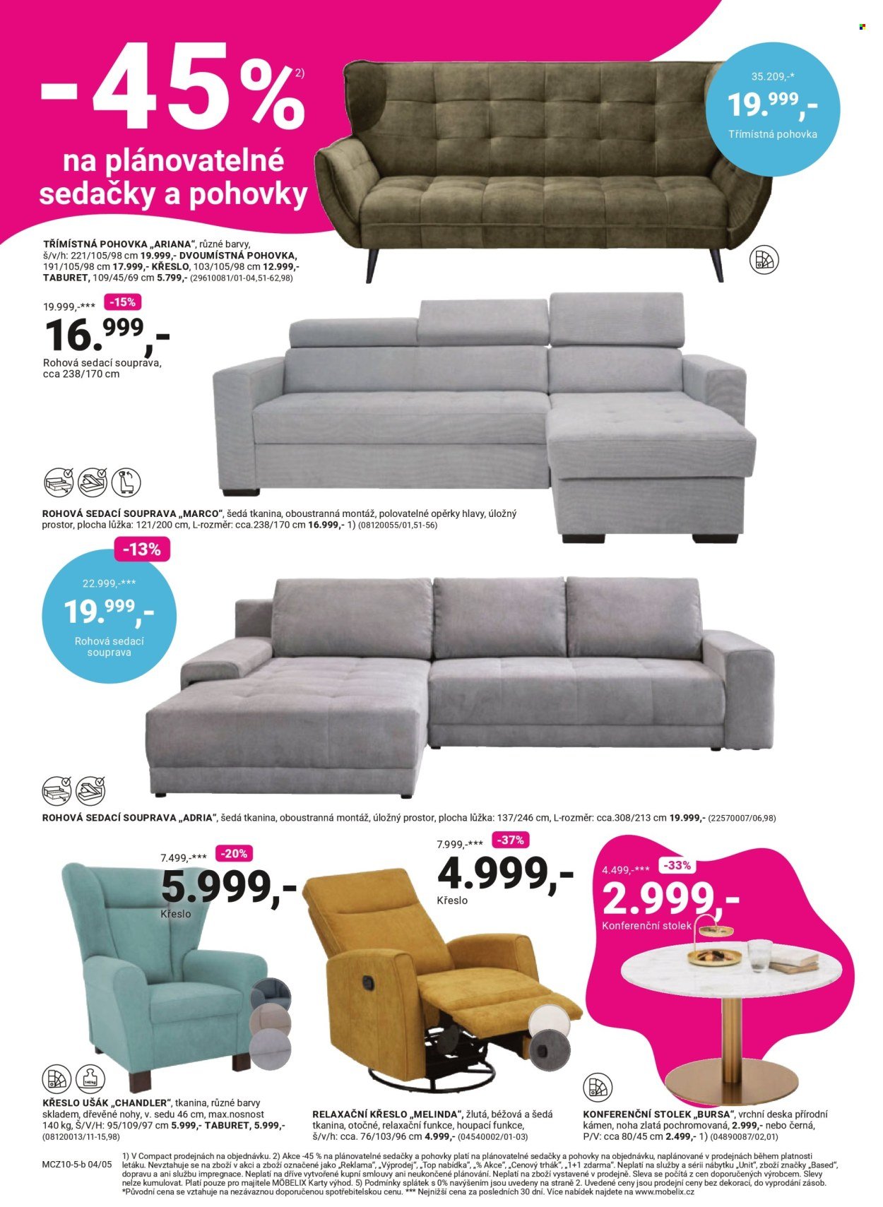 MÖBELIX leták - Okamžitá sleva ve výši DPH -21% (2025-10-27 - 2025-11-09)