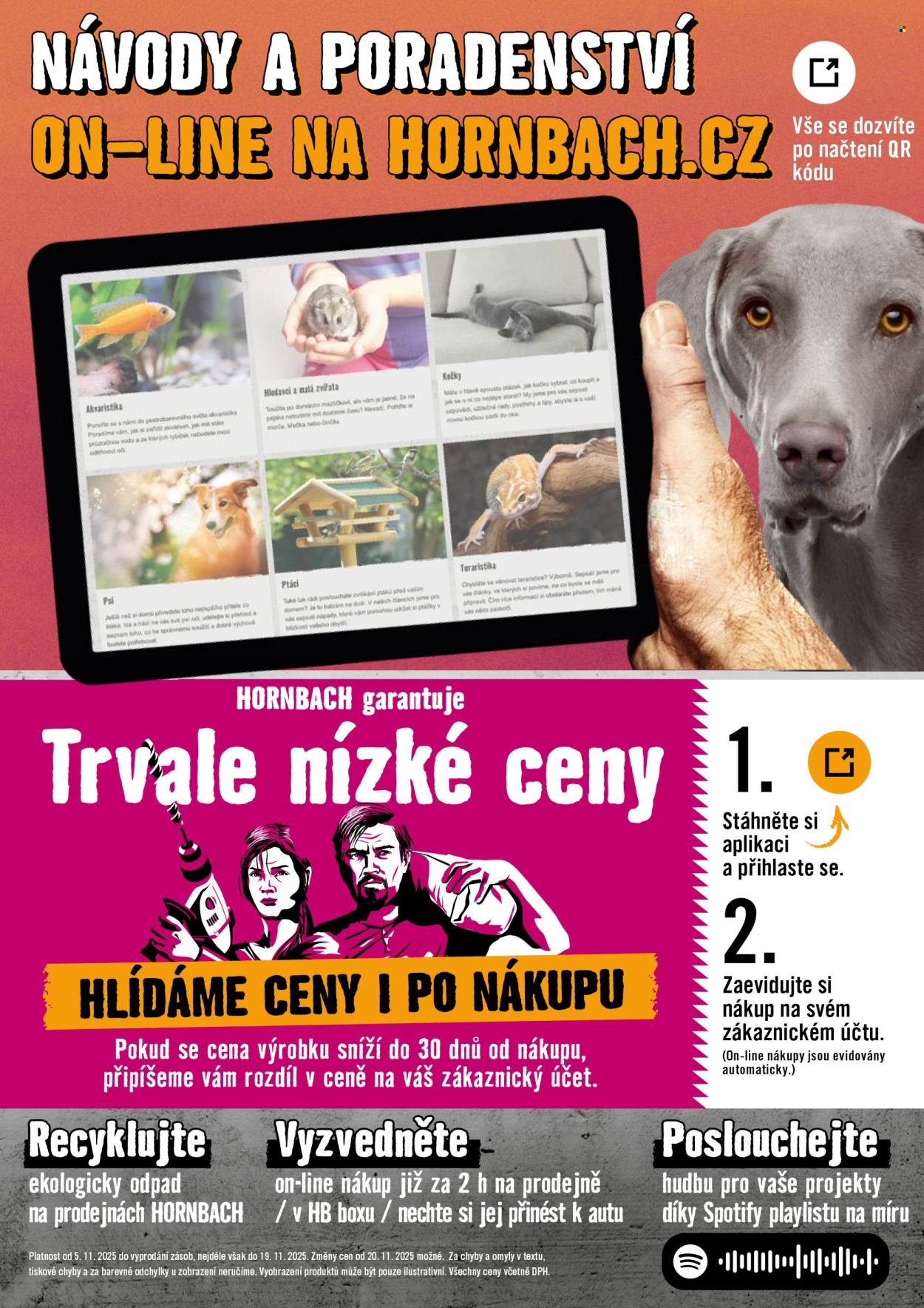 HORNBACH leták - Váš další projekt - Milující mazel (2025-11-05 - 2025-11-19)