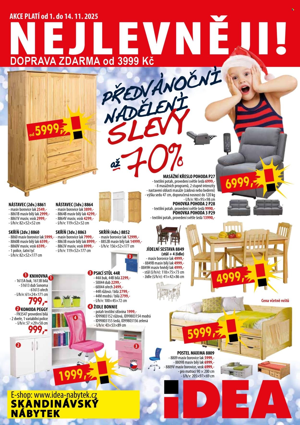 IDEA NÁBYTEK leták - Od soboty 1.11.2025 (2025-11-01 - 2025-11-14)