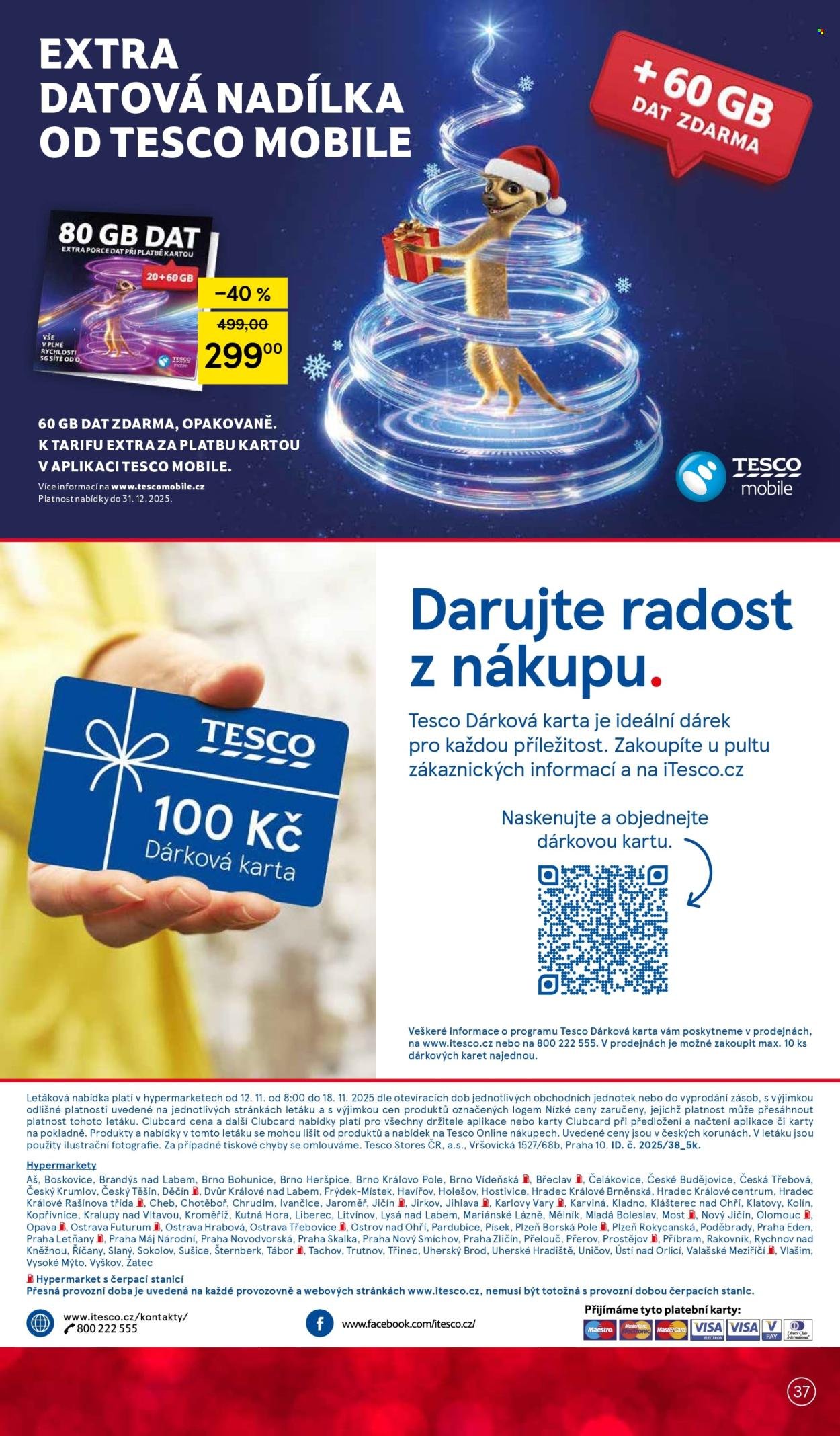 TESCO leták - Od středy 12.11.2025 (2025-11-12 - 2025-11-18)