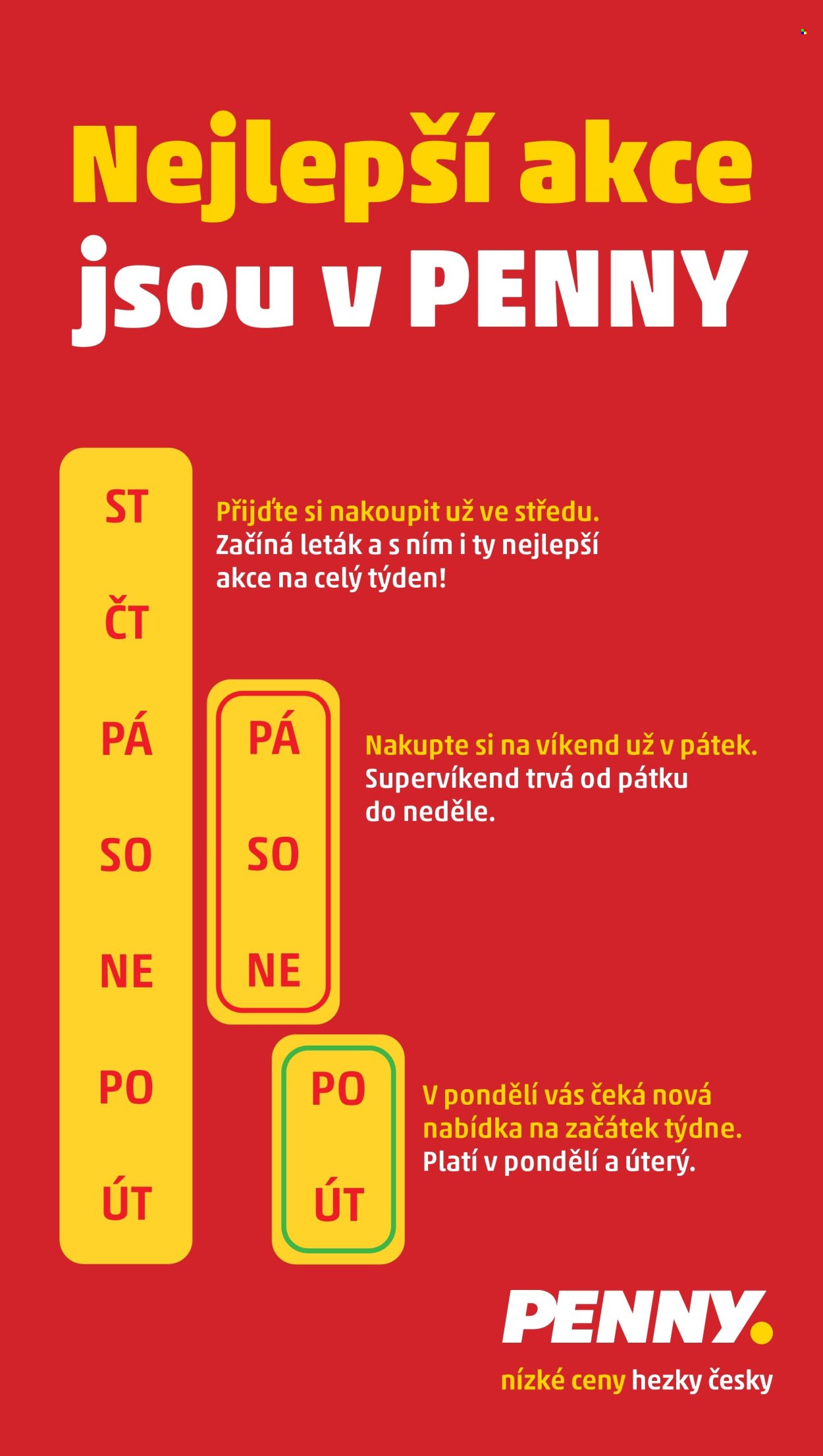 PENNY leták - Nově letáky platí už od středy! (2026-02-01)