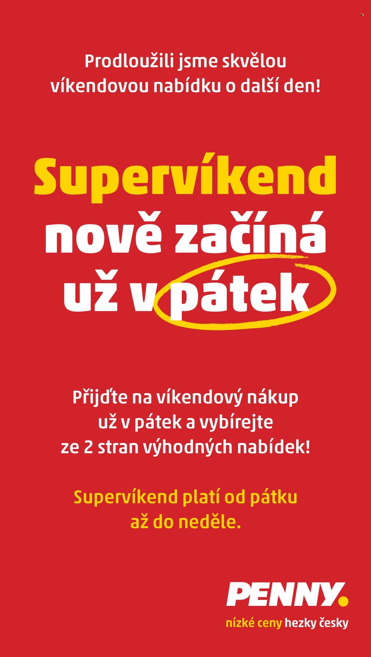 PENNY leták - Nově letáky platí už od středy! (2026-02-01)