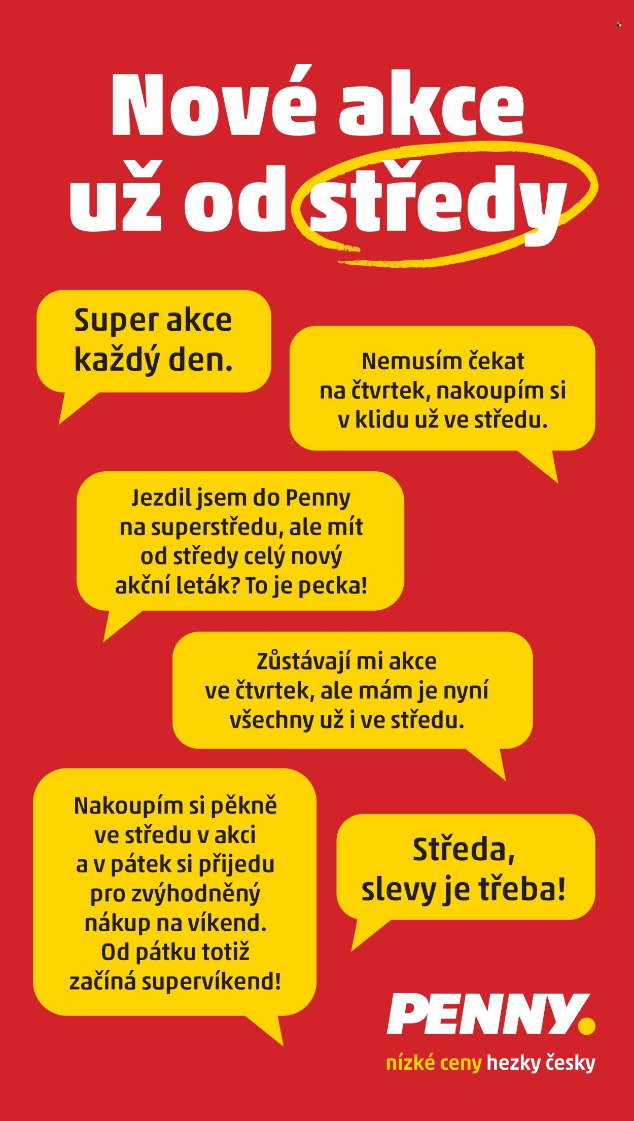 PENNY leták - Nově letáky platí už od středy! (2026-02-01)