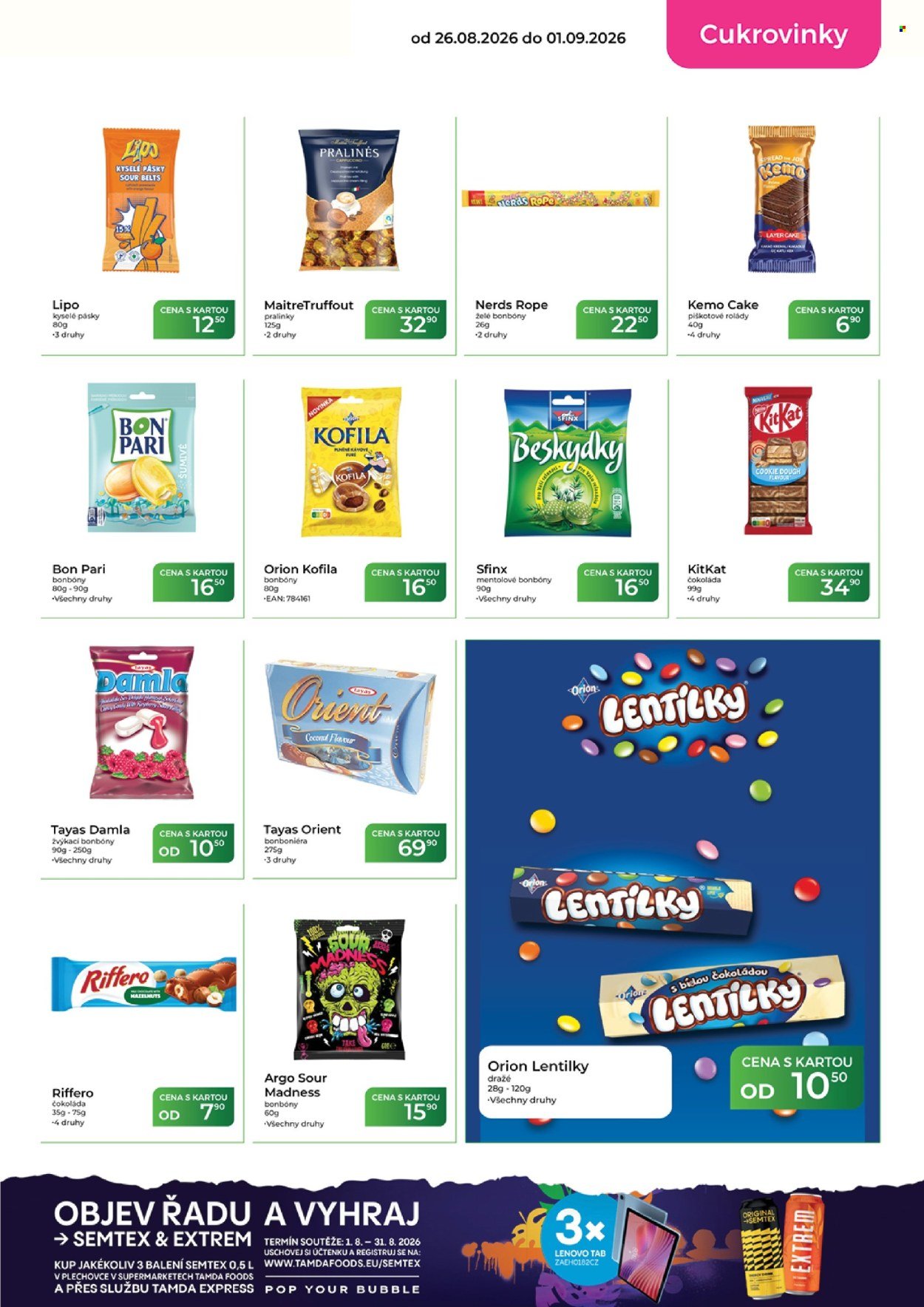 TAMDA FOODS leták - Od středy 26.8.2026