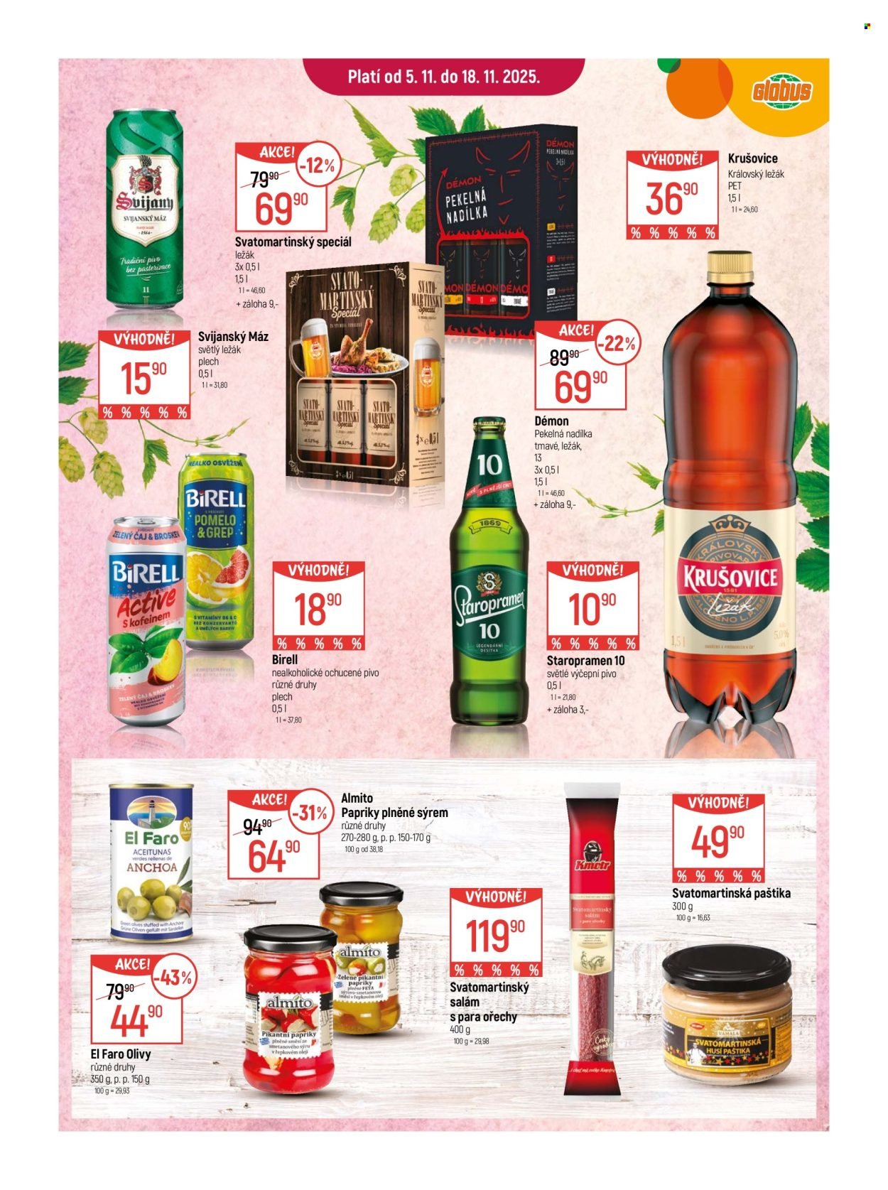 GLOBUS leták - Od středy 5.11.2025 (2025-11-05 - 2025-11-18)