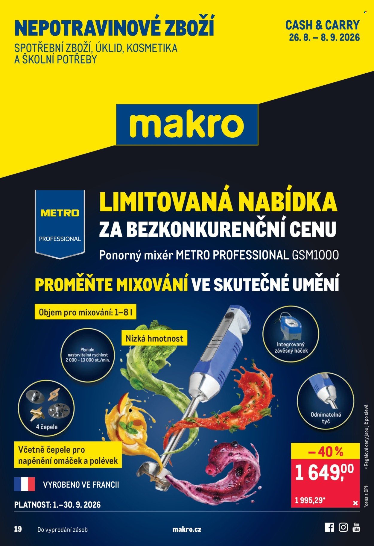 MAKRO leták - Nepotravinové zboží