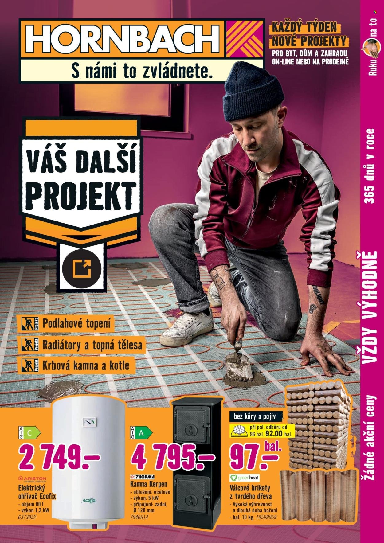 HORNBACH leták - Váš další projekt - Vytápění