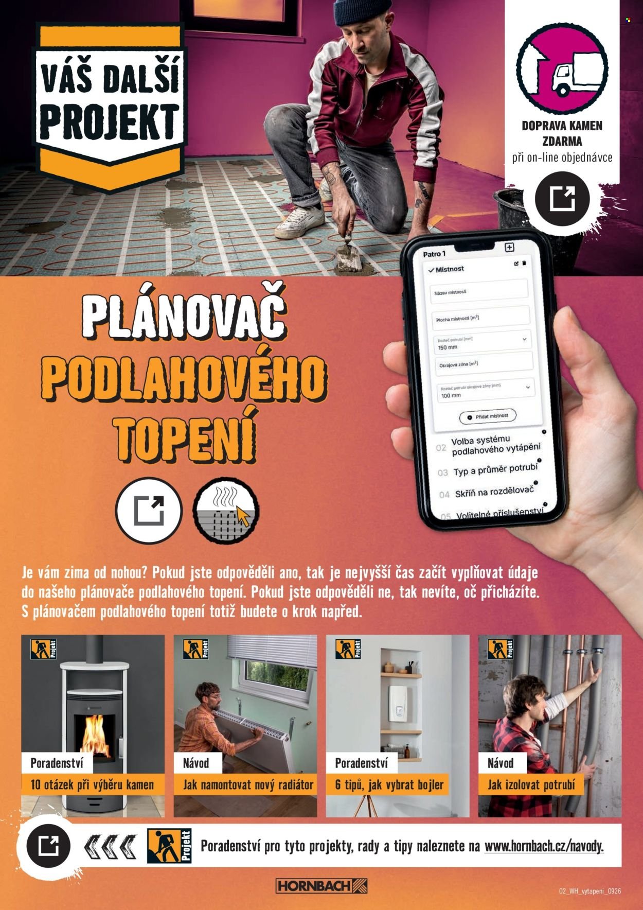 HORNBACH leták - Váš další projekt - Vytápění
