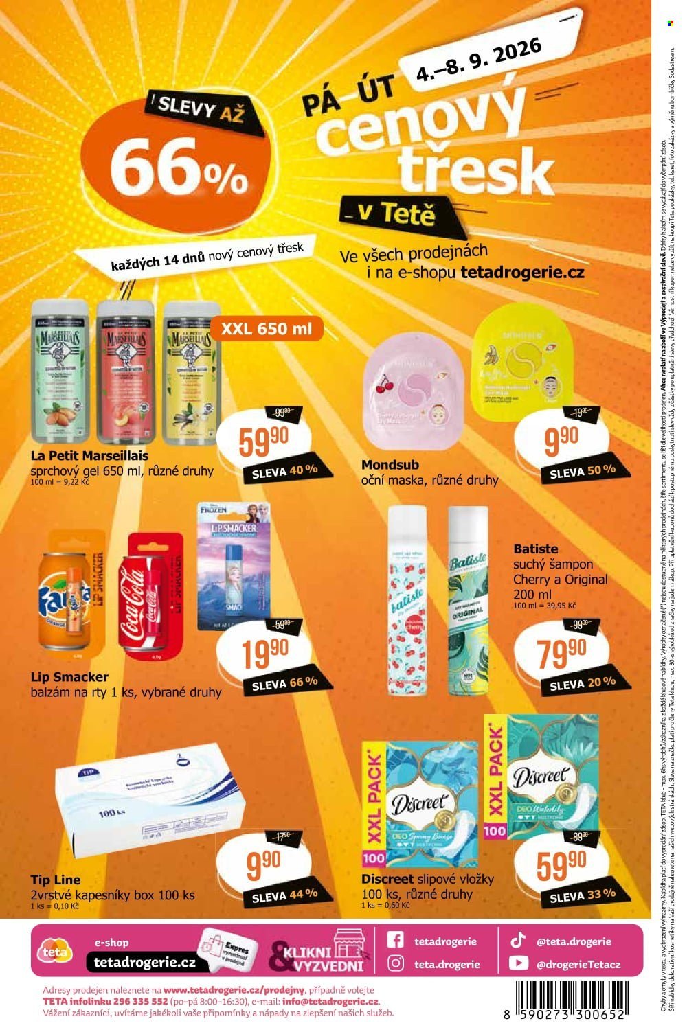 TETA DROGERIE leták - Od čtvrtka 27.8.2026