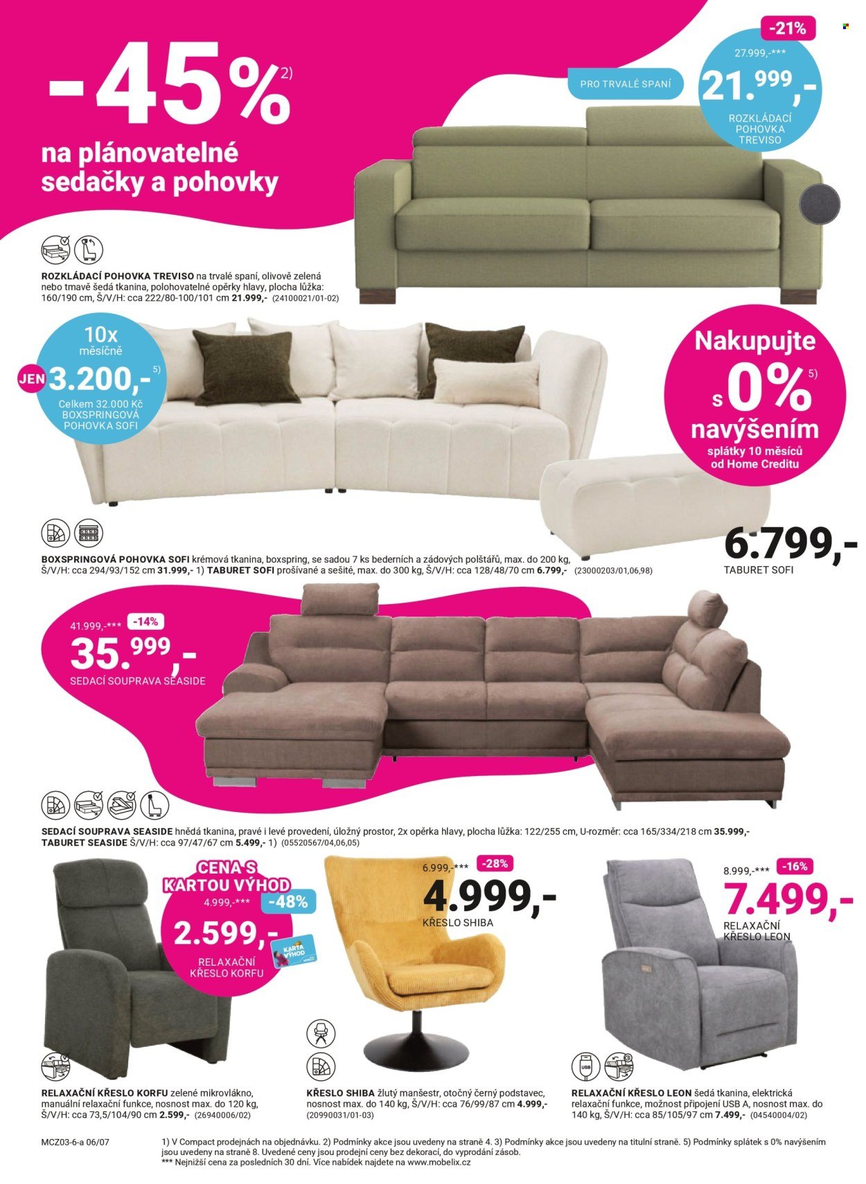 MÖBELIX leták - Vytočte si 100% zpět (2026-03-09 - 2026-04-05)