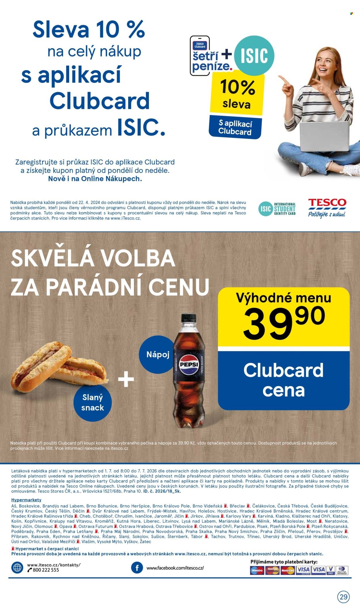 TESCO leták - Maličkosti pro velkolepé léto