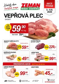 ZEMAN MASO-UZENINY leták - Od pondělí 3.8.2026