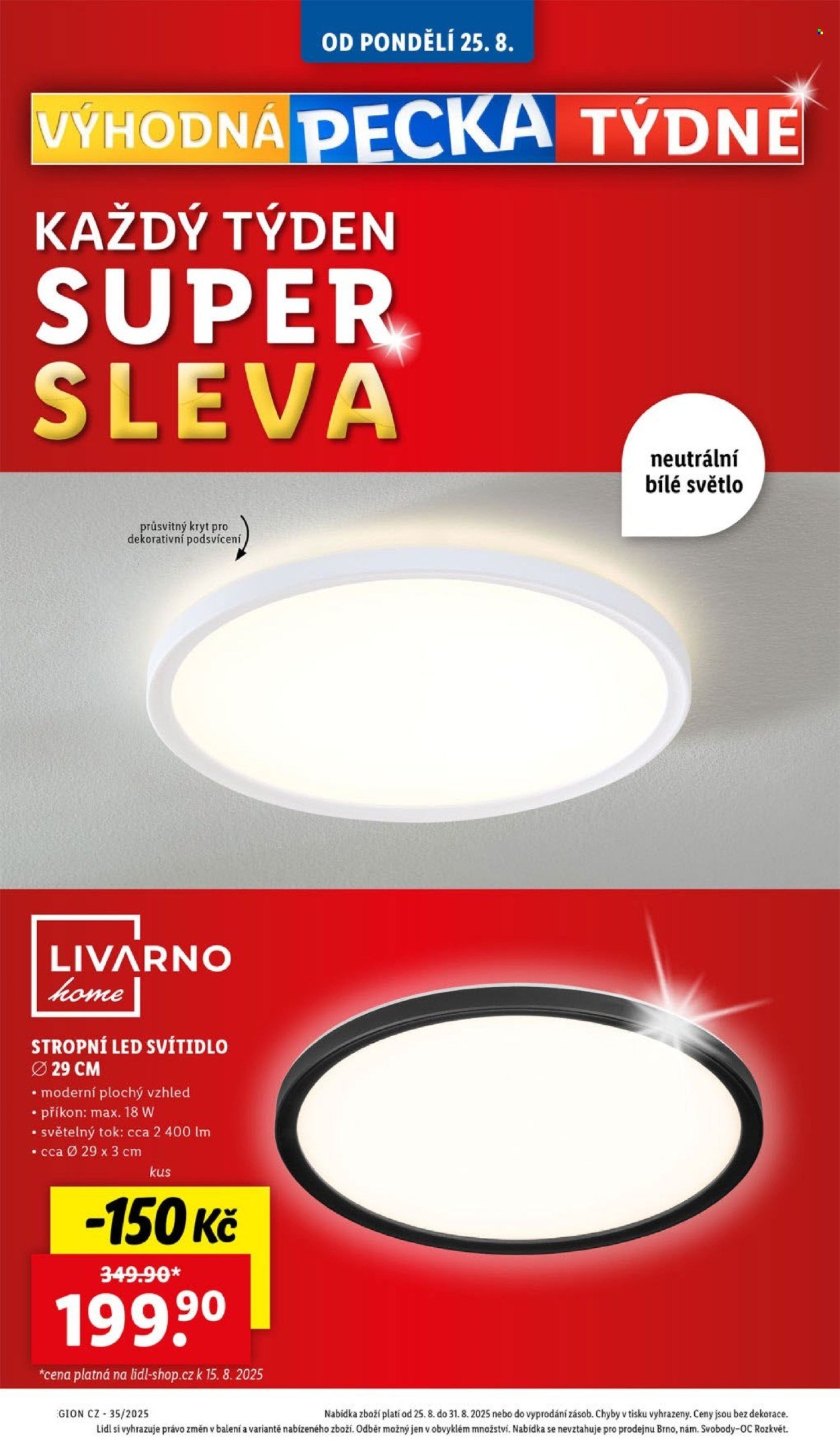 LIDL leták - Spotřební zboží (2025-08-25 - 2025-08-31)