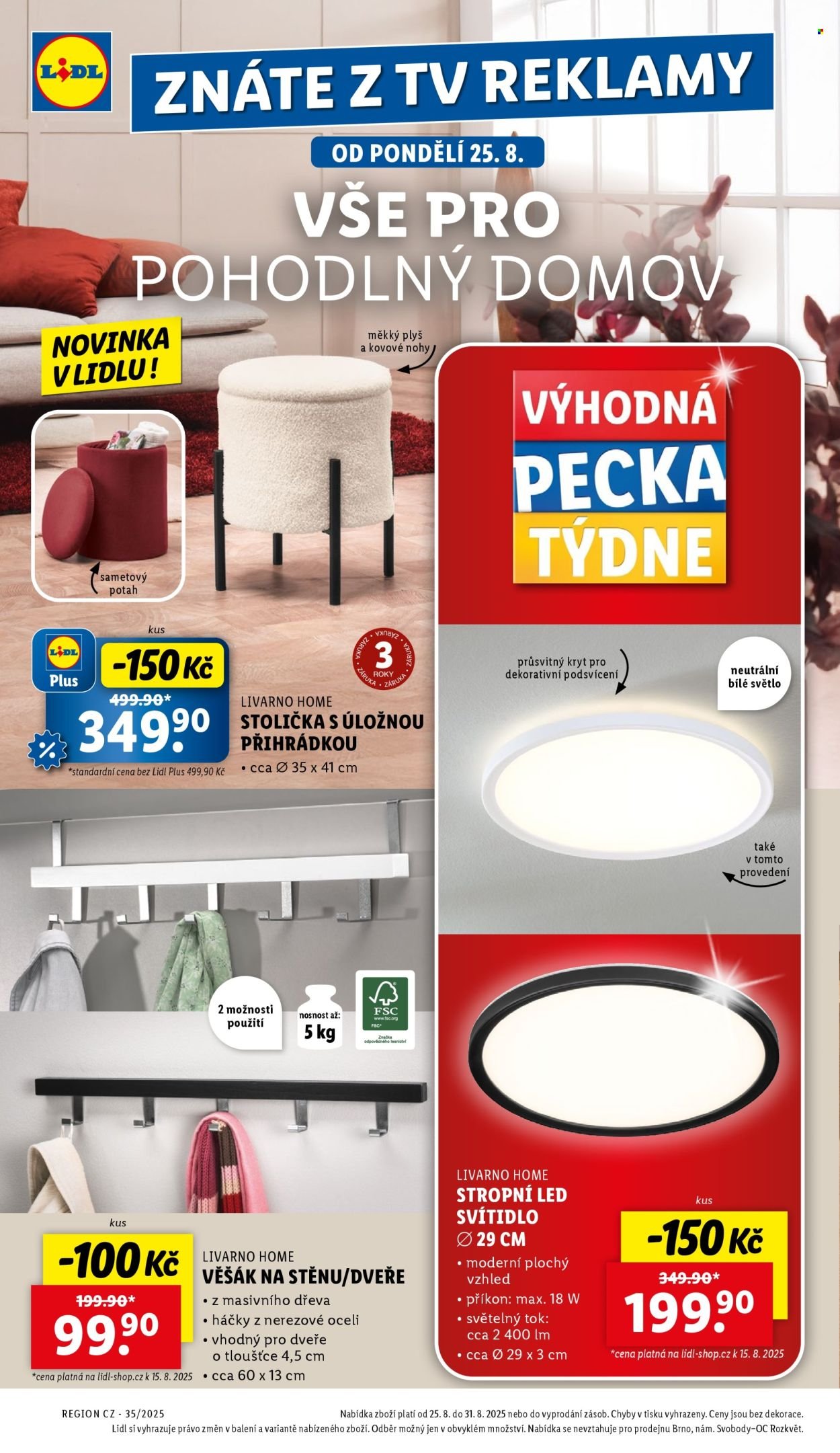 LIDL leták - Spotřební zboží (2025-08-25 - 2025-08-31)