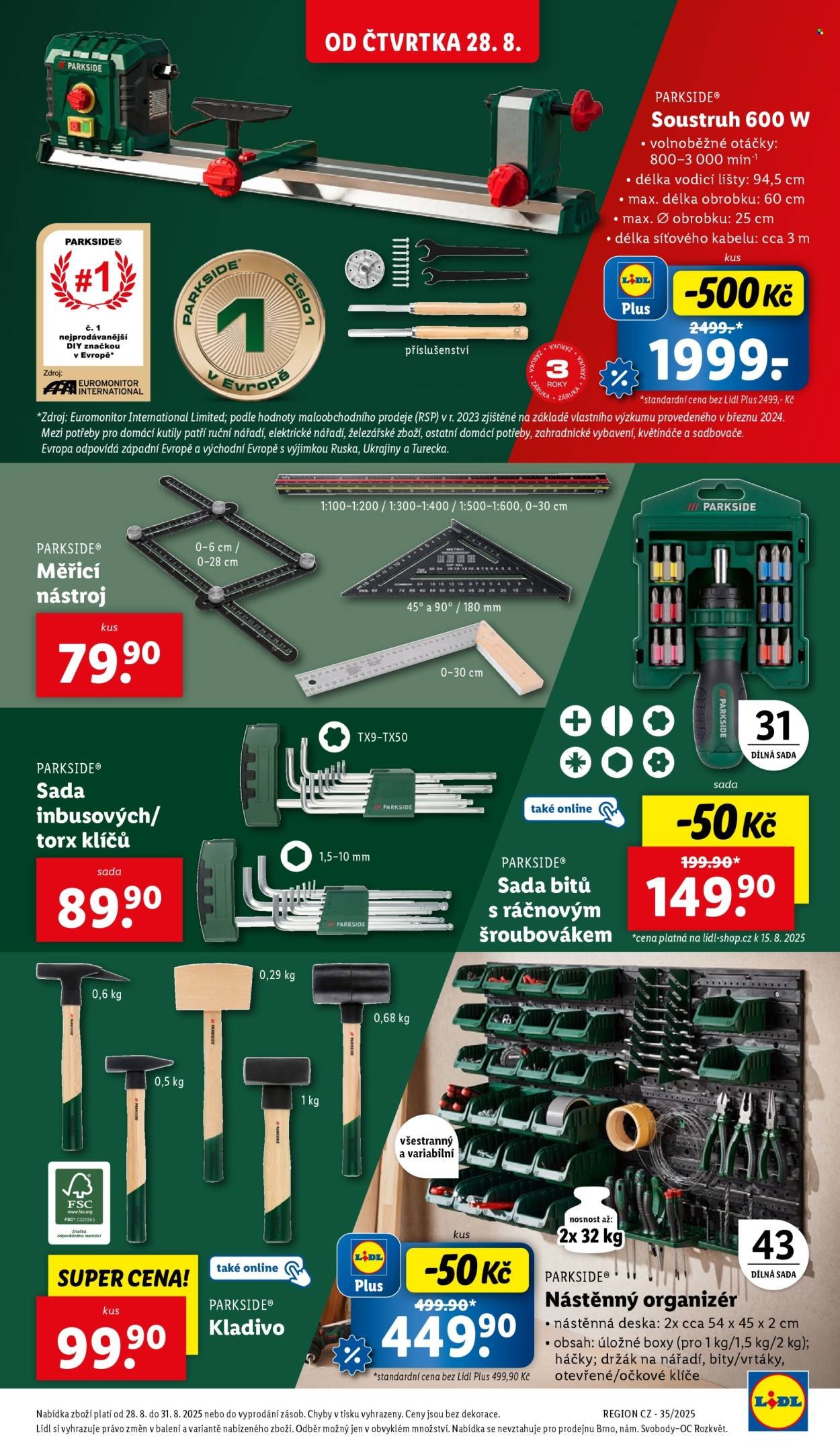 LIDL leták - Spotřební zboží (2025-08-25 - 2025-08-31)