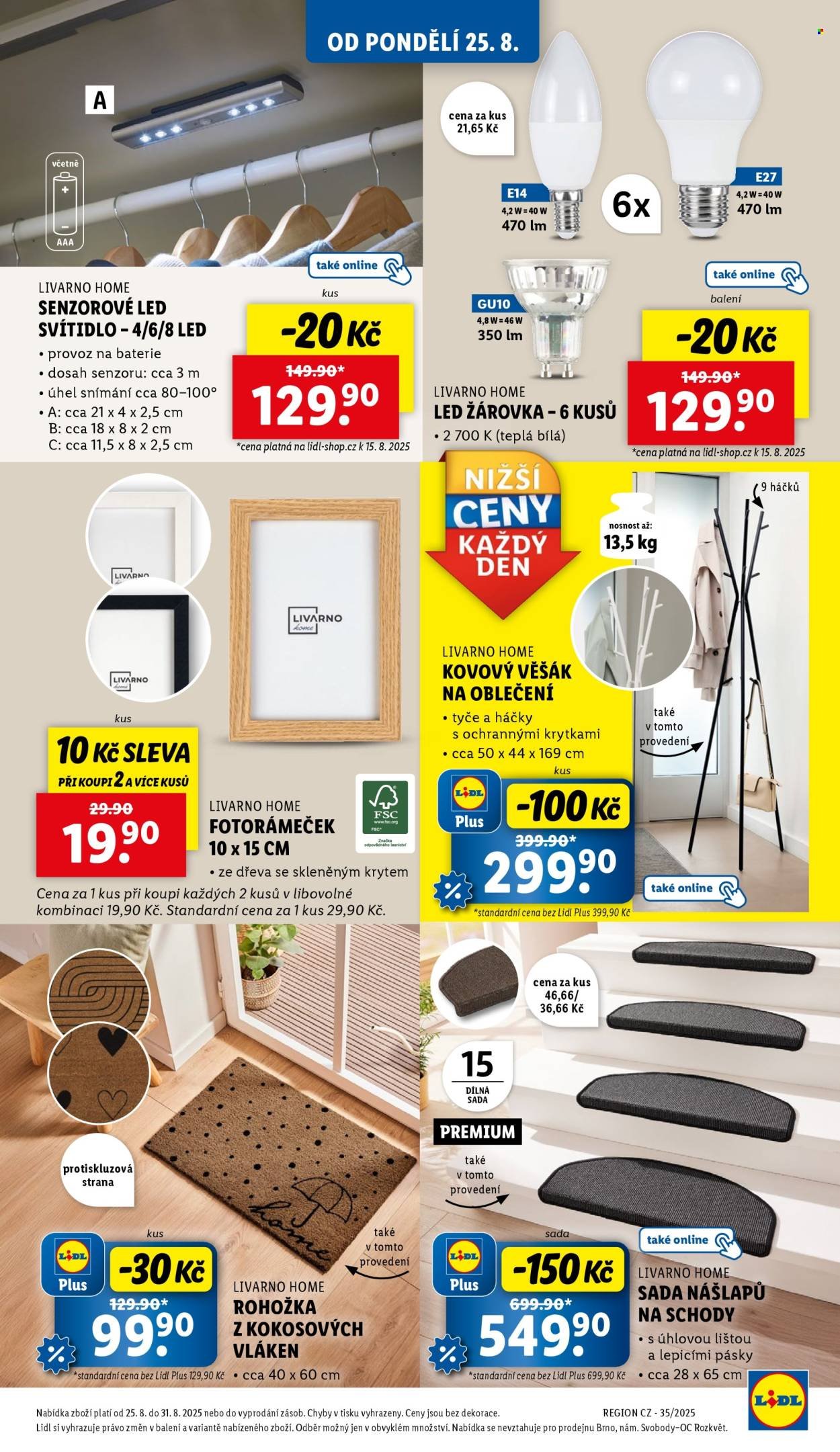 LIDL leták - Spotřební zboží (2025-08-25 - 2025-08-31)