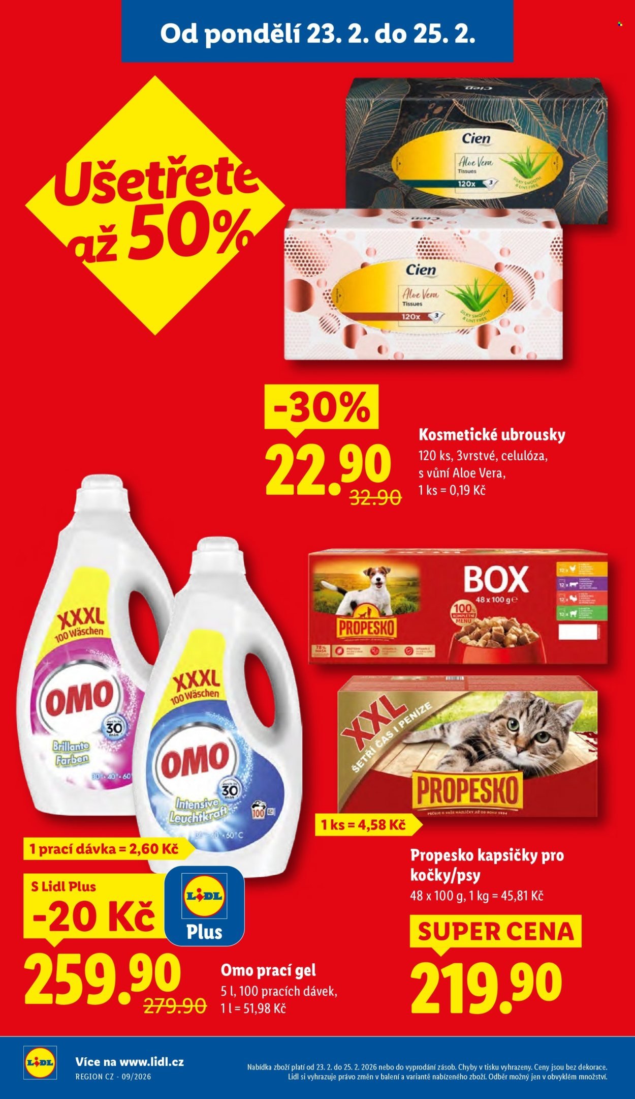 LIDL leták - Od pondělí 23.2.2026 (2026-02-23 - 2026-02-25)