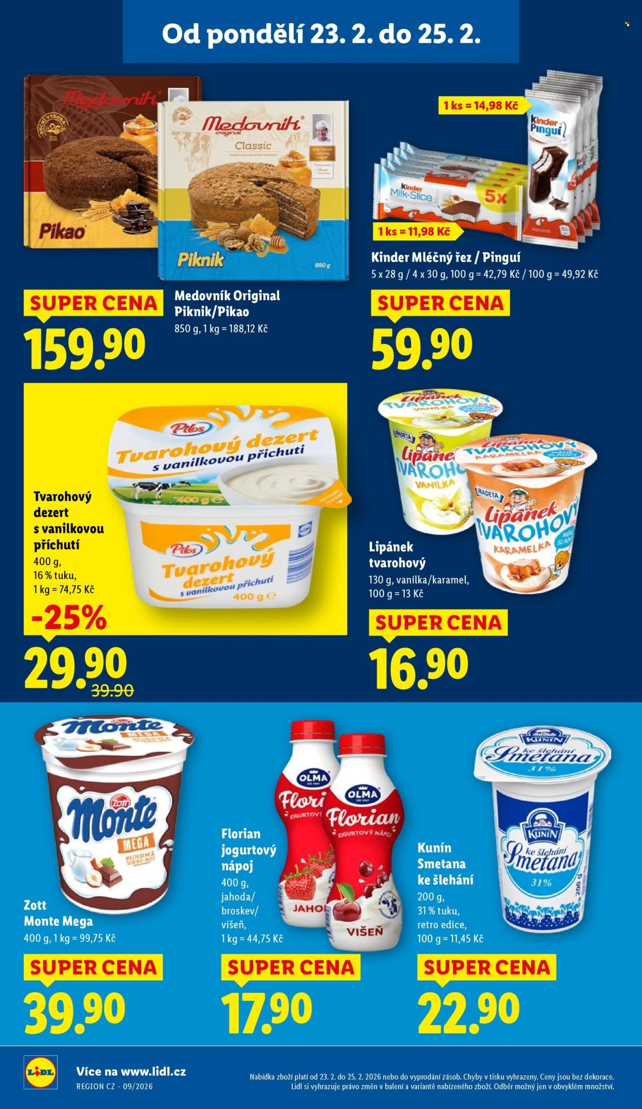 LIDL leták - Od pondělí 23.2.2026 (2026-02-23 - 2026-02-25)